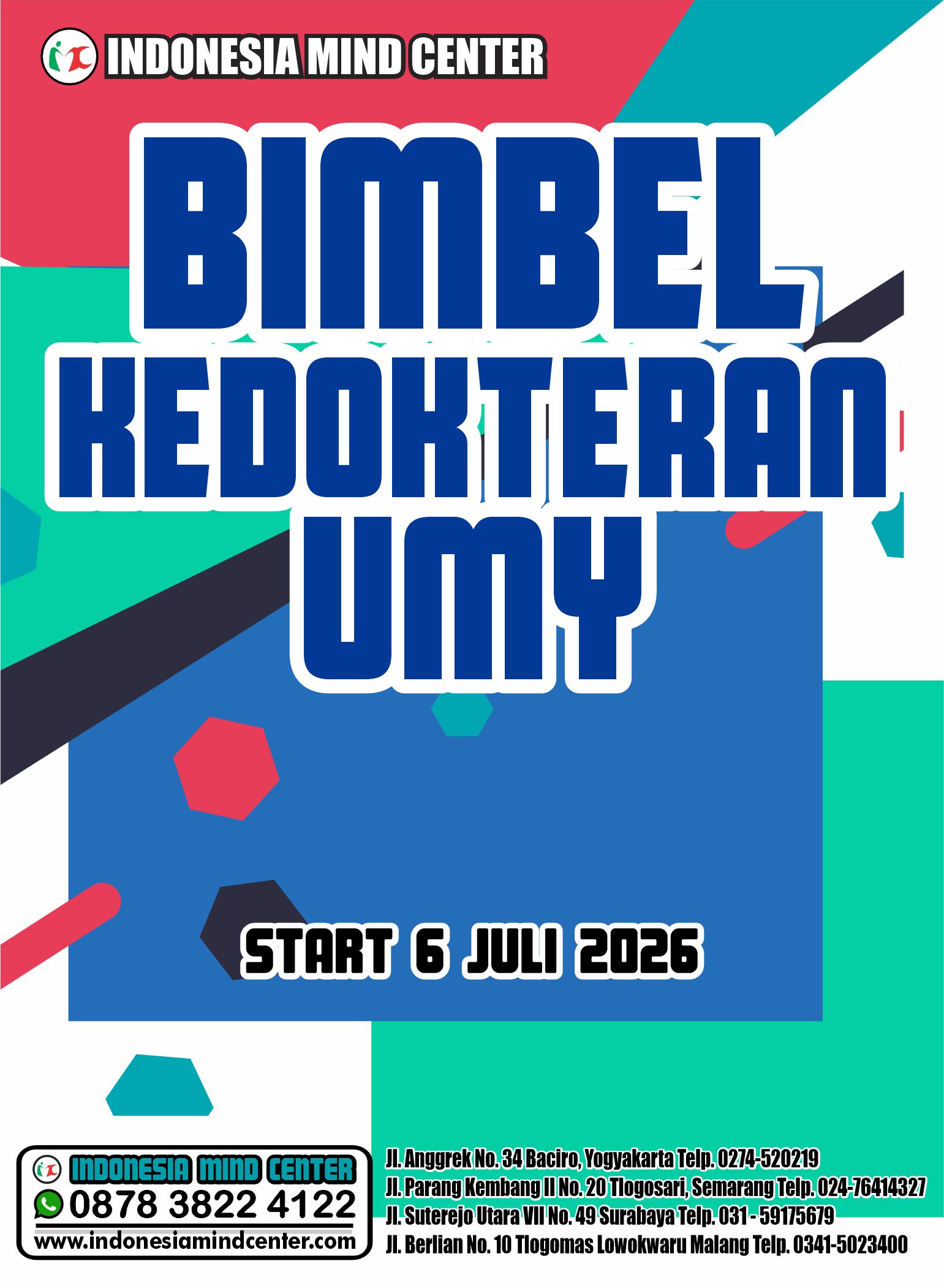 64. BIMBEL KEDOKTERAN UMY START 6 JULI 2026