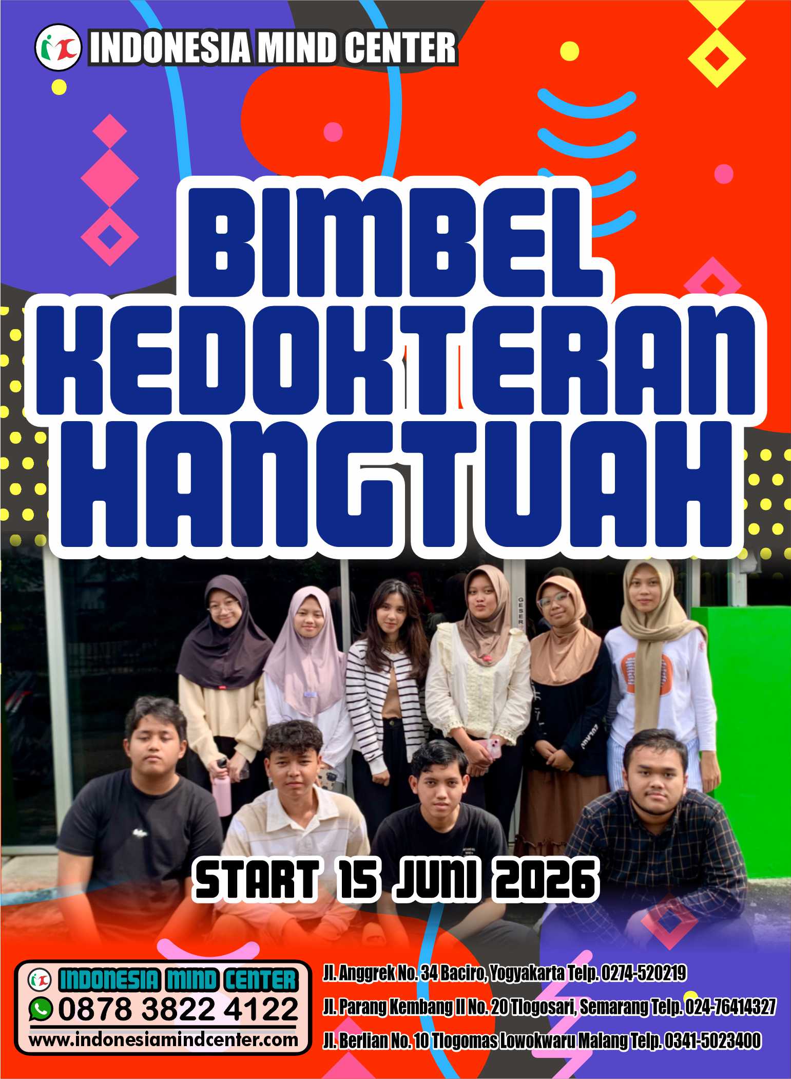 BIMBEL KEDOKTERAN HANGTUAH START 15 JUNI 2026