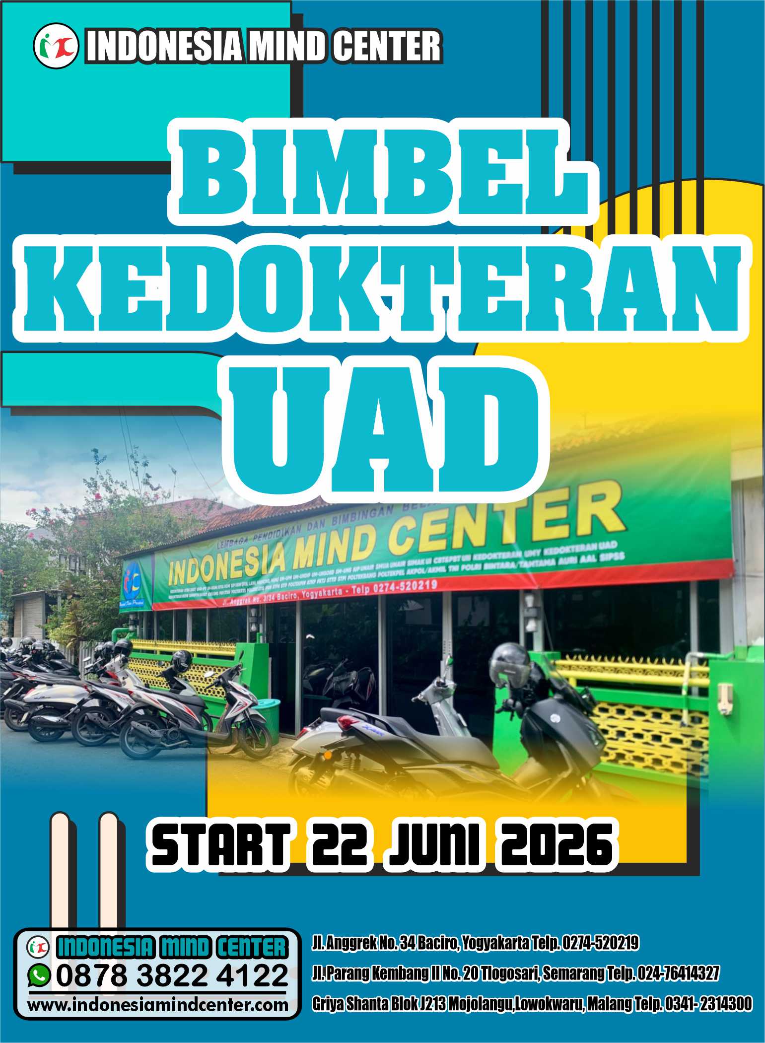 BIMBEL KEDOKTERAN UAD START 22 JUNI 2026