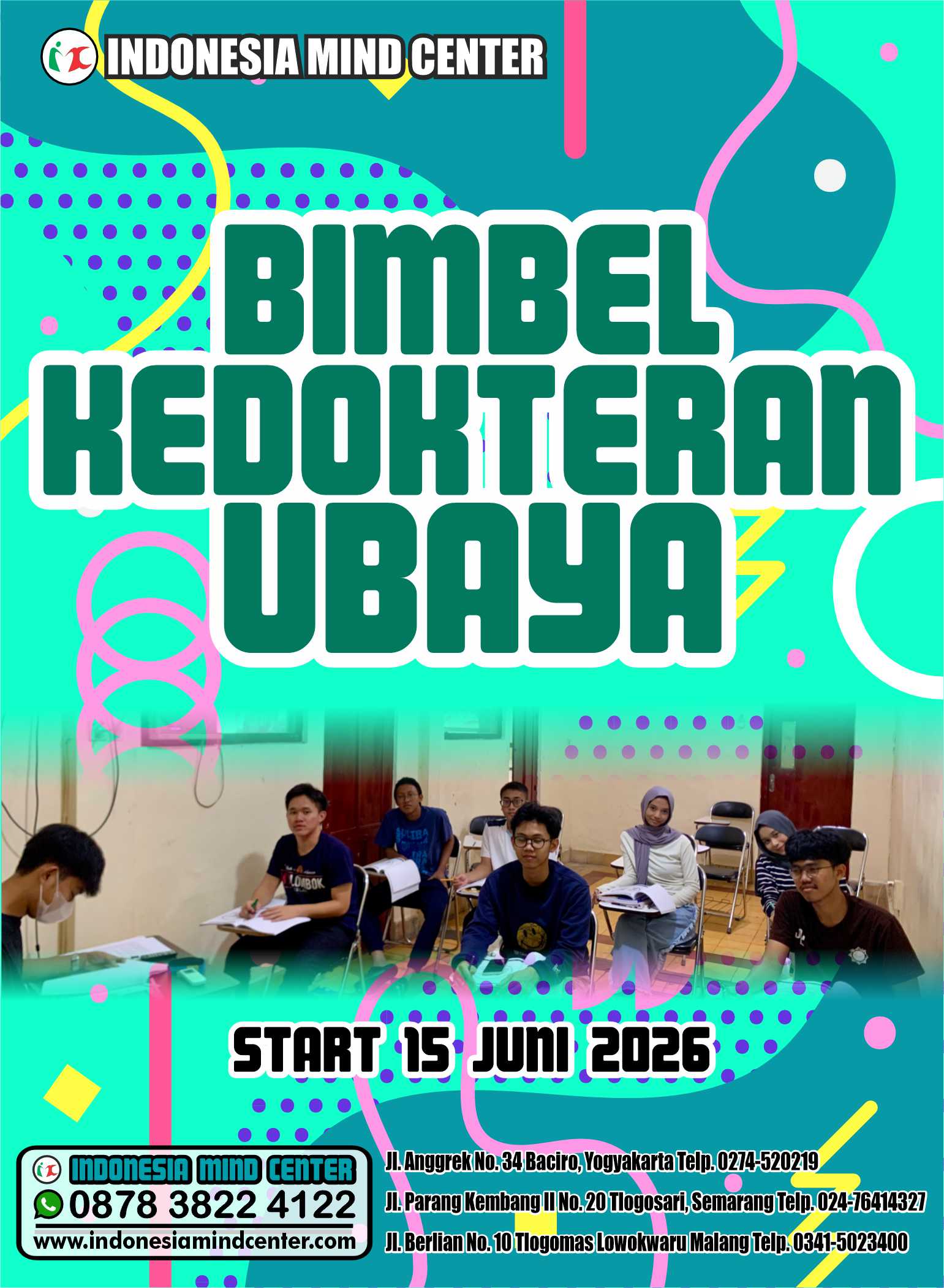 BIMBEL KEDOKTERAN UBAYA START 15 JUNI 2026