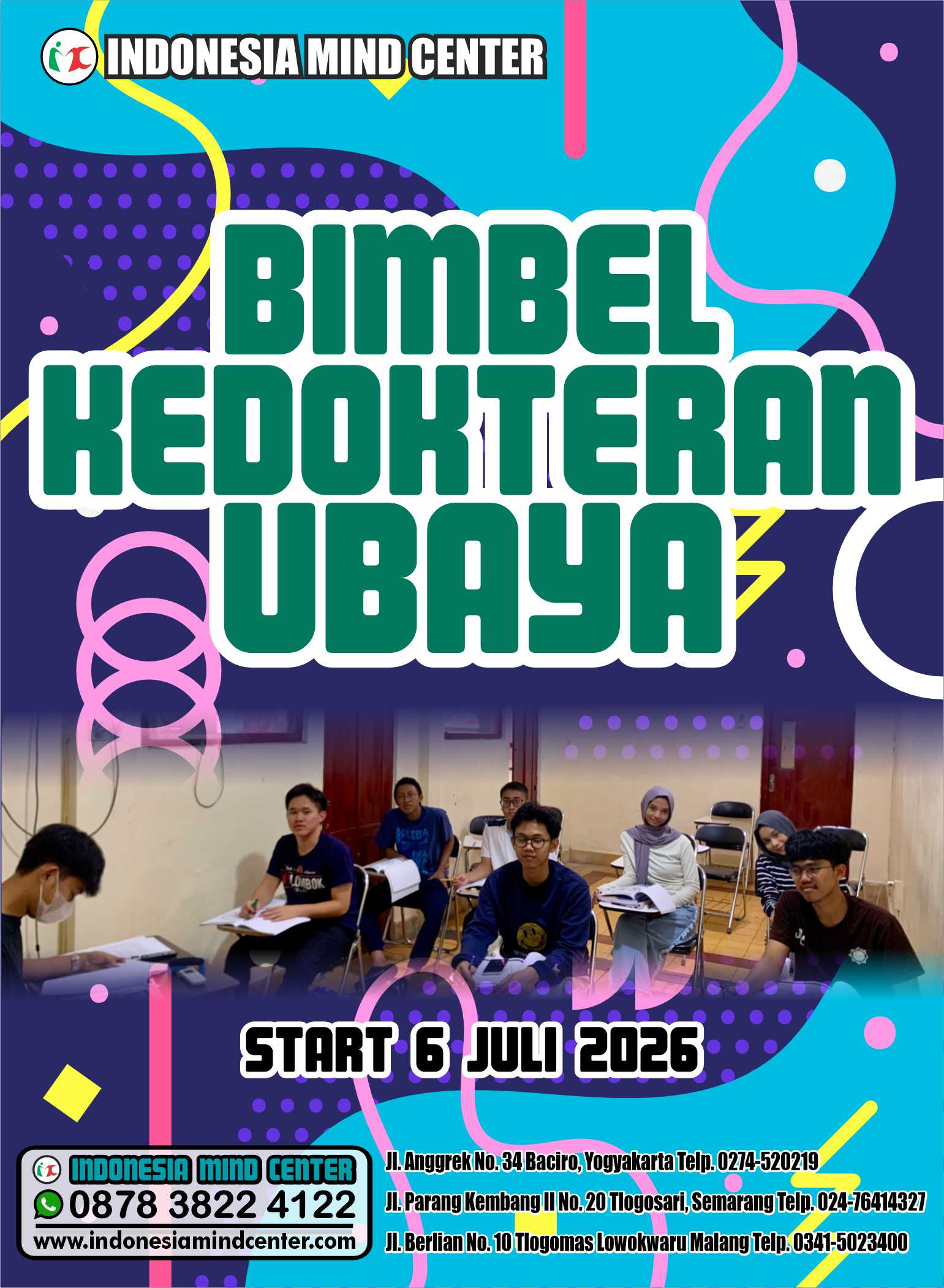 BIMBEL KEDOKTERAN UBAYA START 6 JULI 2026