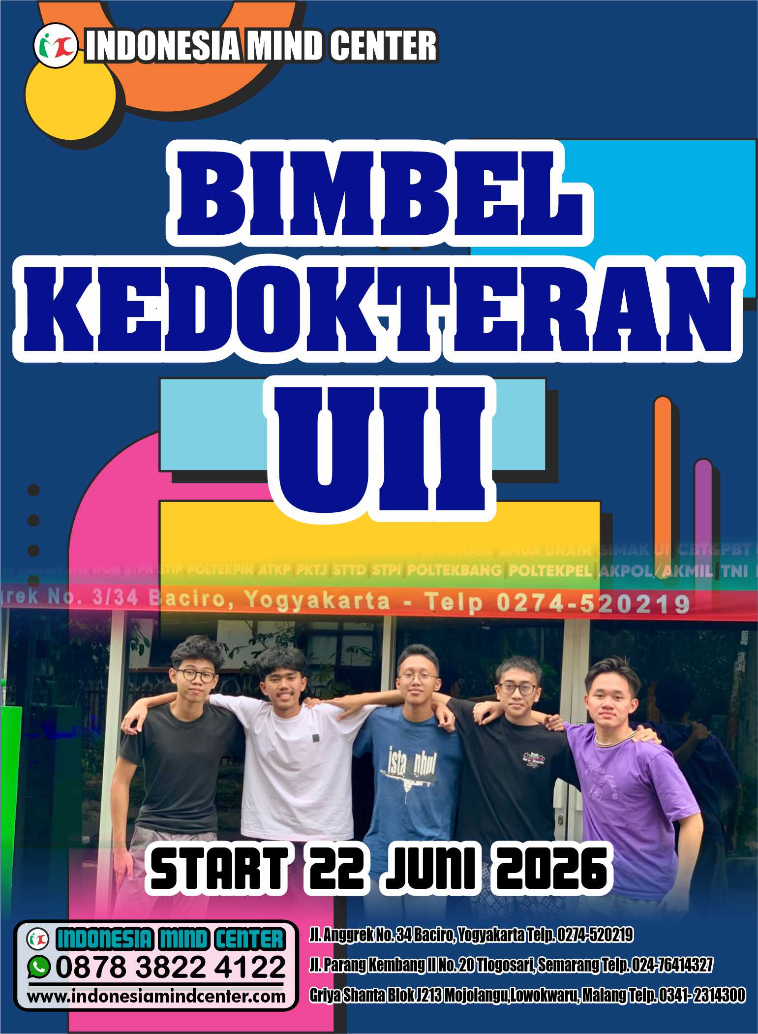 BIMBEL KEDOKTERAN UII START 22 JUNI 2026