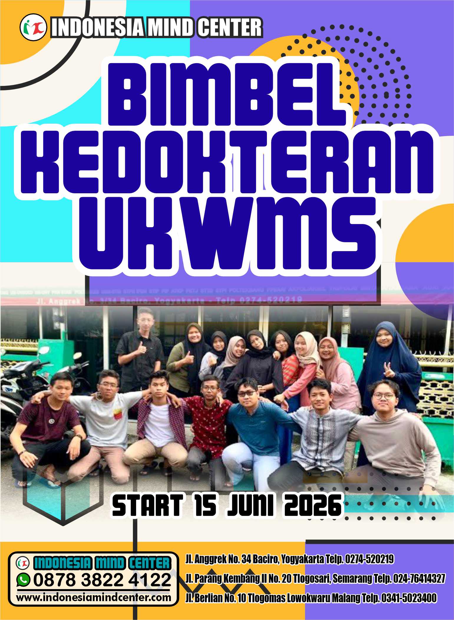BIMBEL KEDOKTERAN UKWMS START 15 JUNI 2026