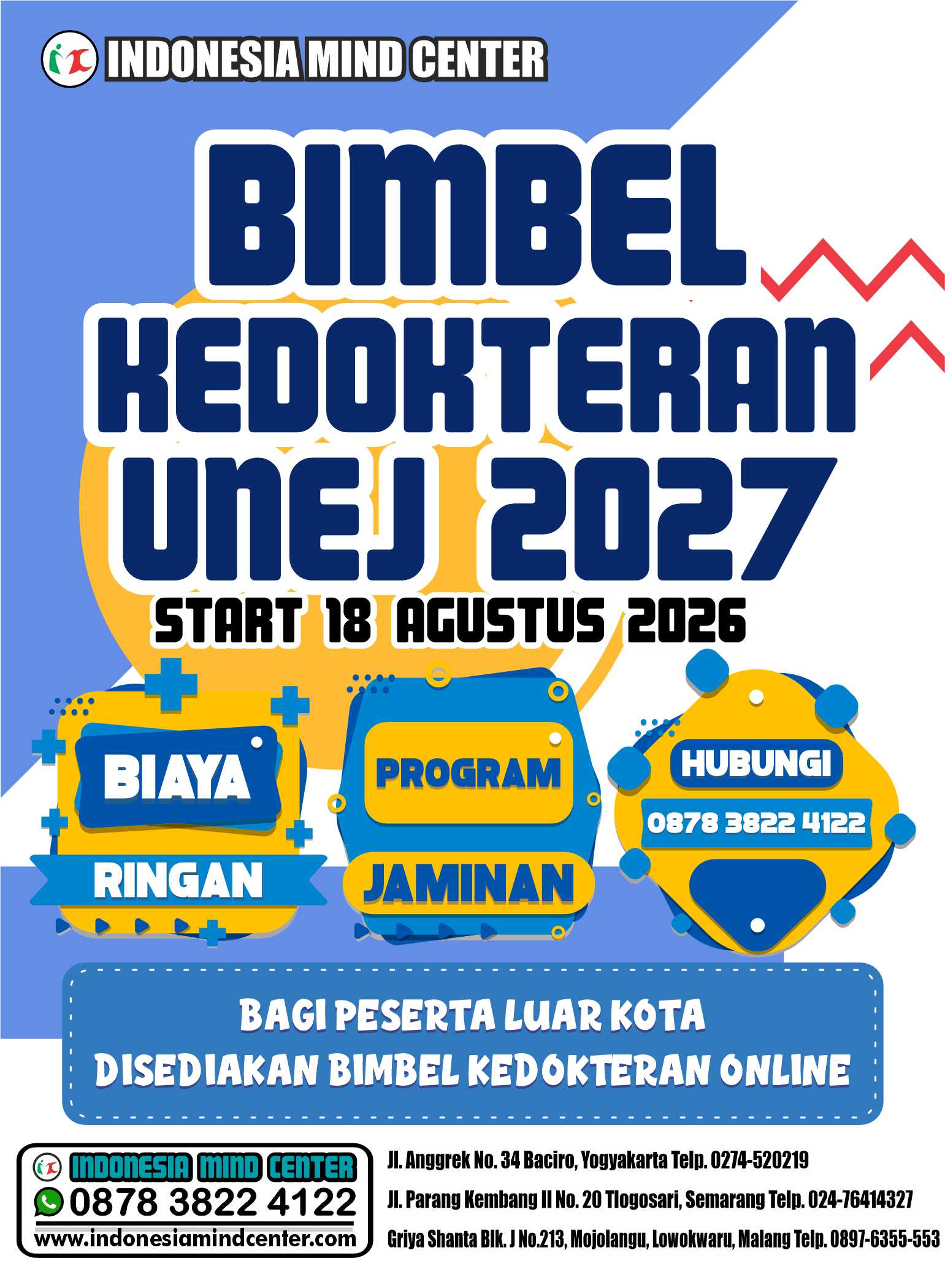 BIMBEL KEDOKTERAN UNEJ START 18 AGUSTUS 2026