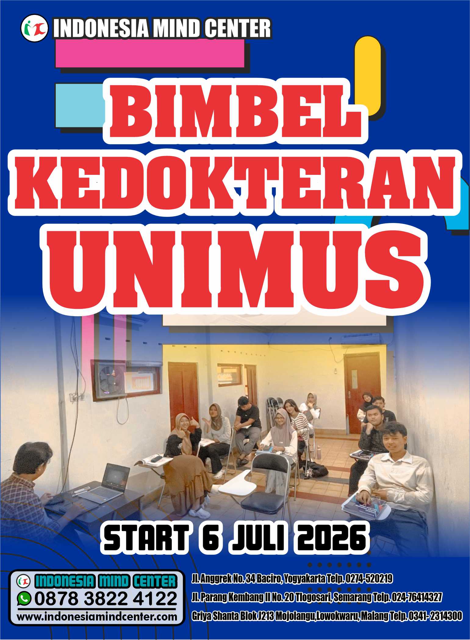 BIMBEL KEDOKTERAN UNIMUS START 6 JULI 2026