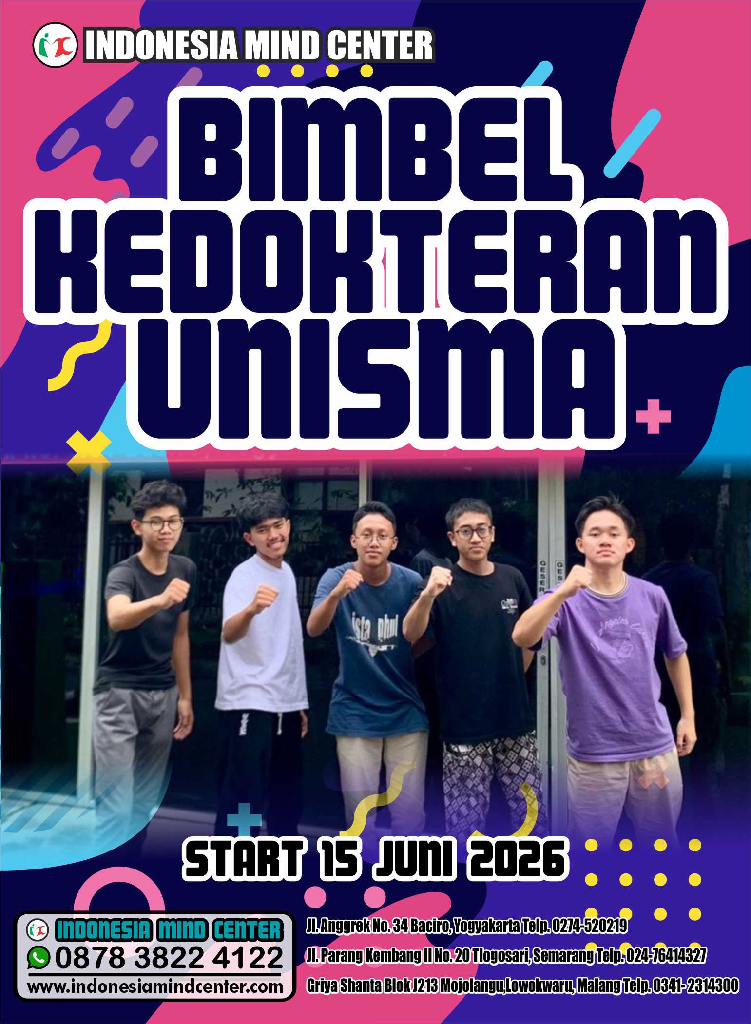 BIMBEL KEDOKTERAN UNISMA START 15 JUNI 2026