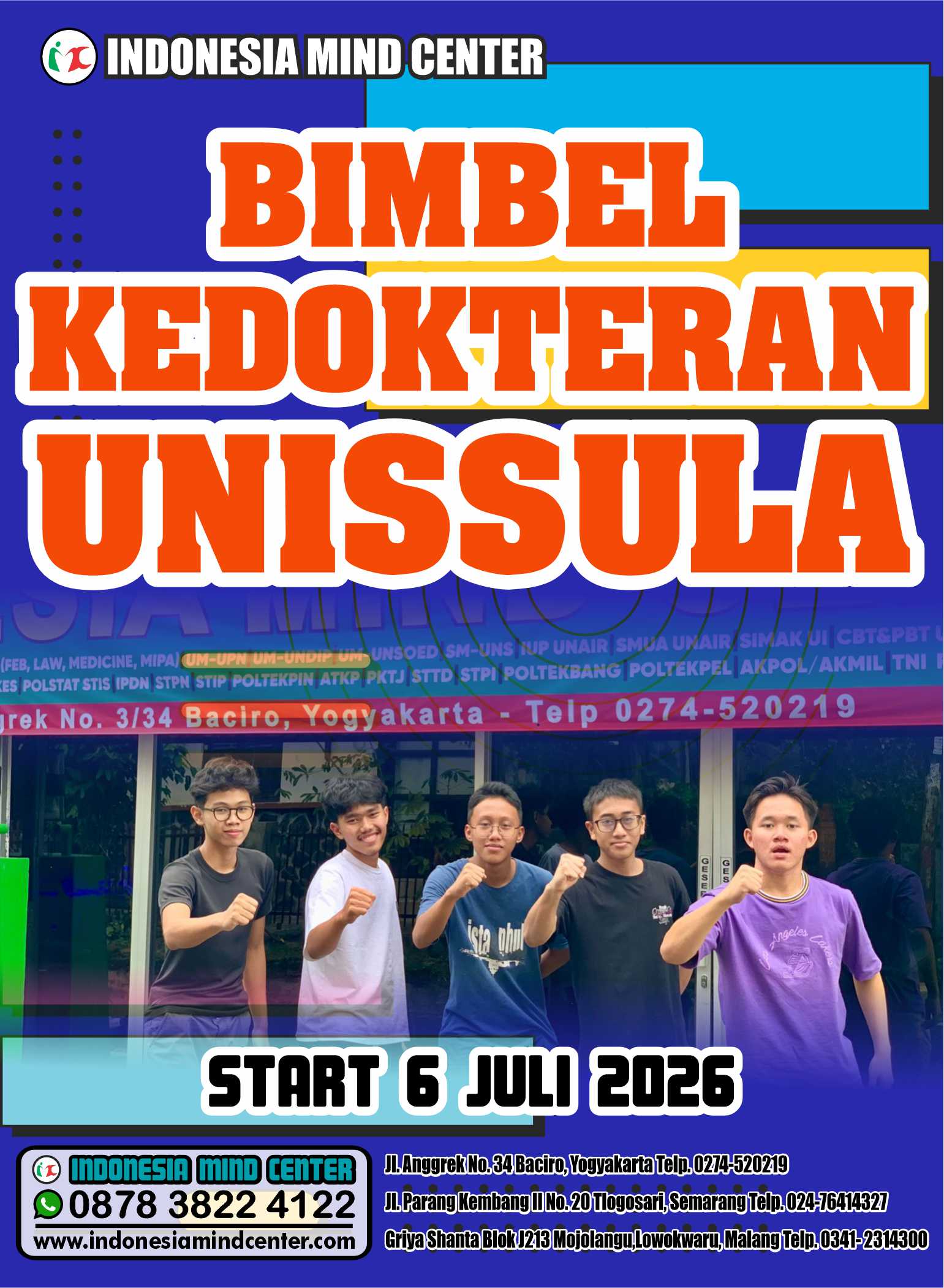 BIMBEL KEDOKTERAN UNISSULA START 6 JULI 2026