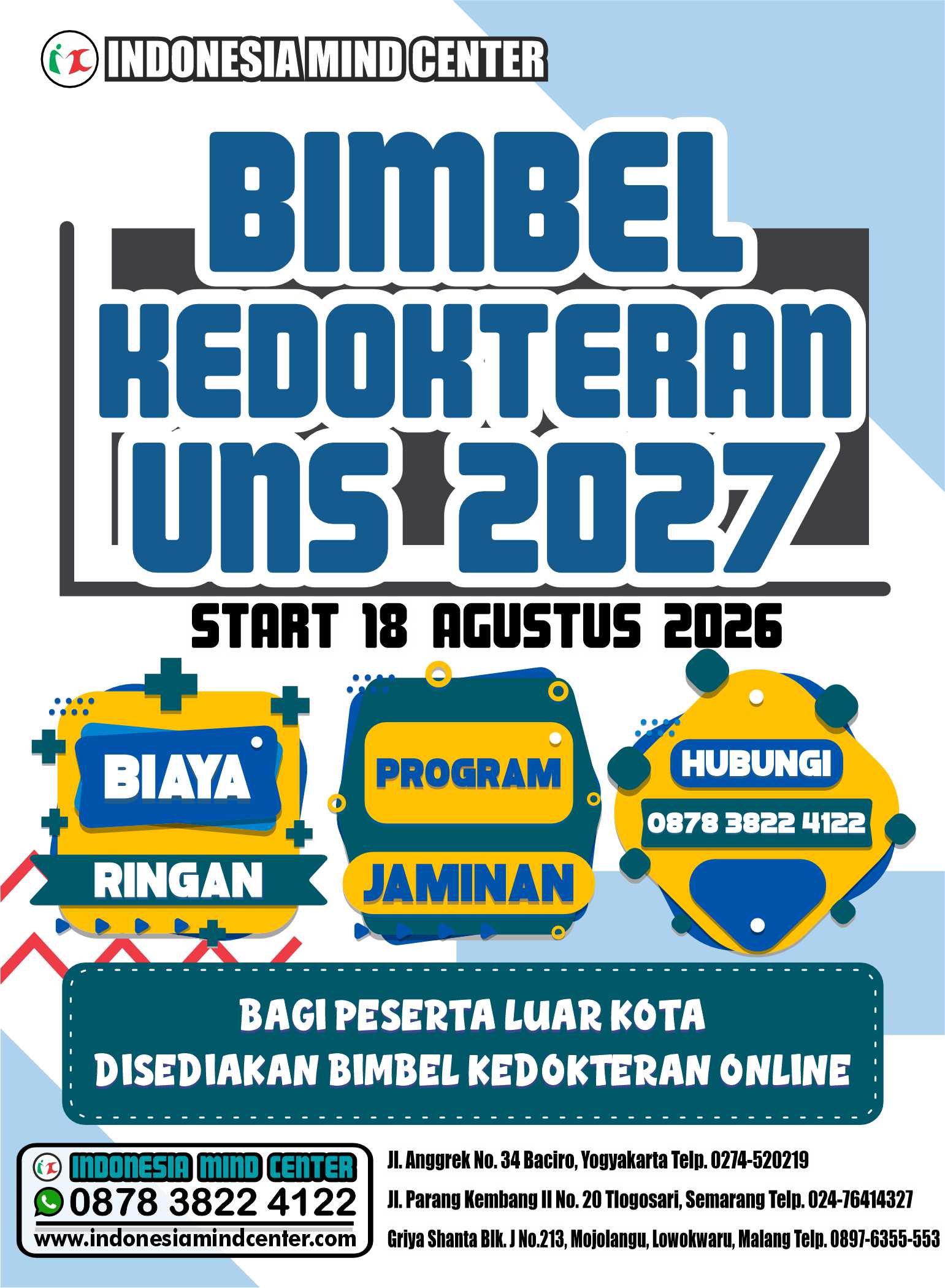 BIMBEL KEDOKTERAN UNS START 18 AGUSTUS 2026