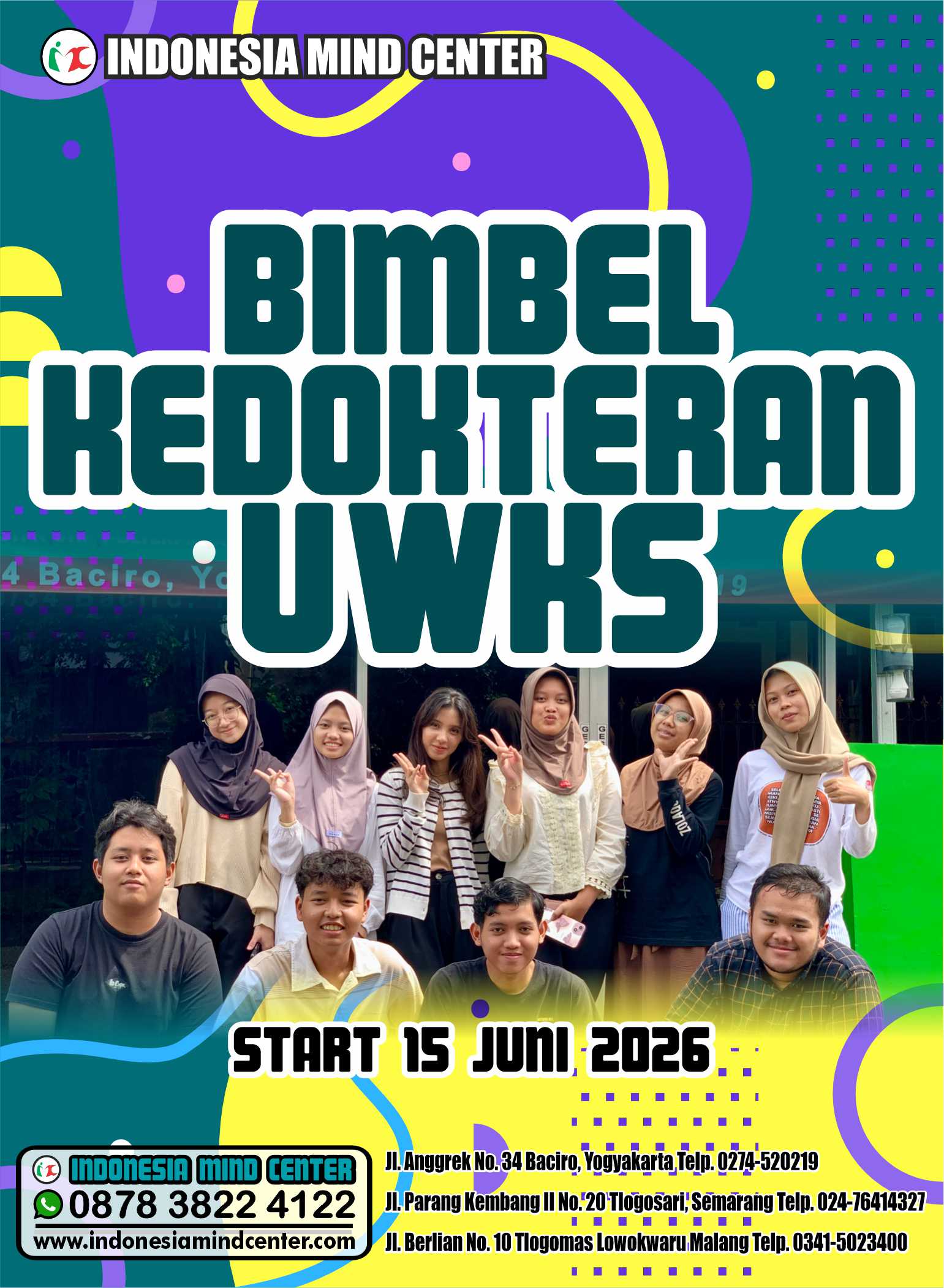 BIMBEL KEDOKTERAN UWKS START 15 JUNI 2026