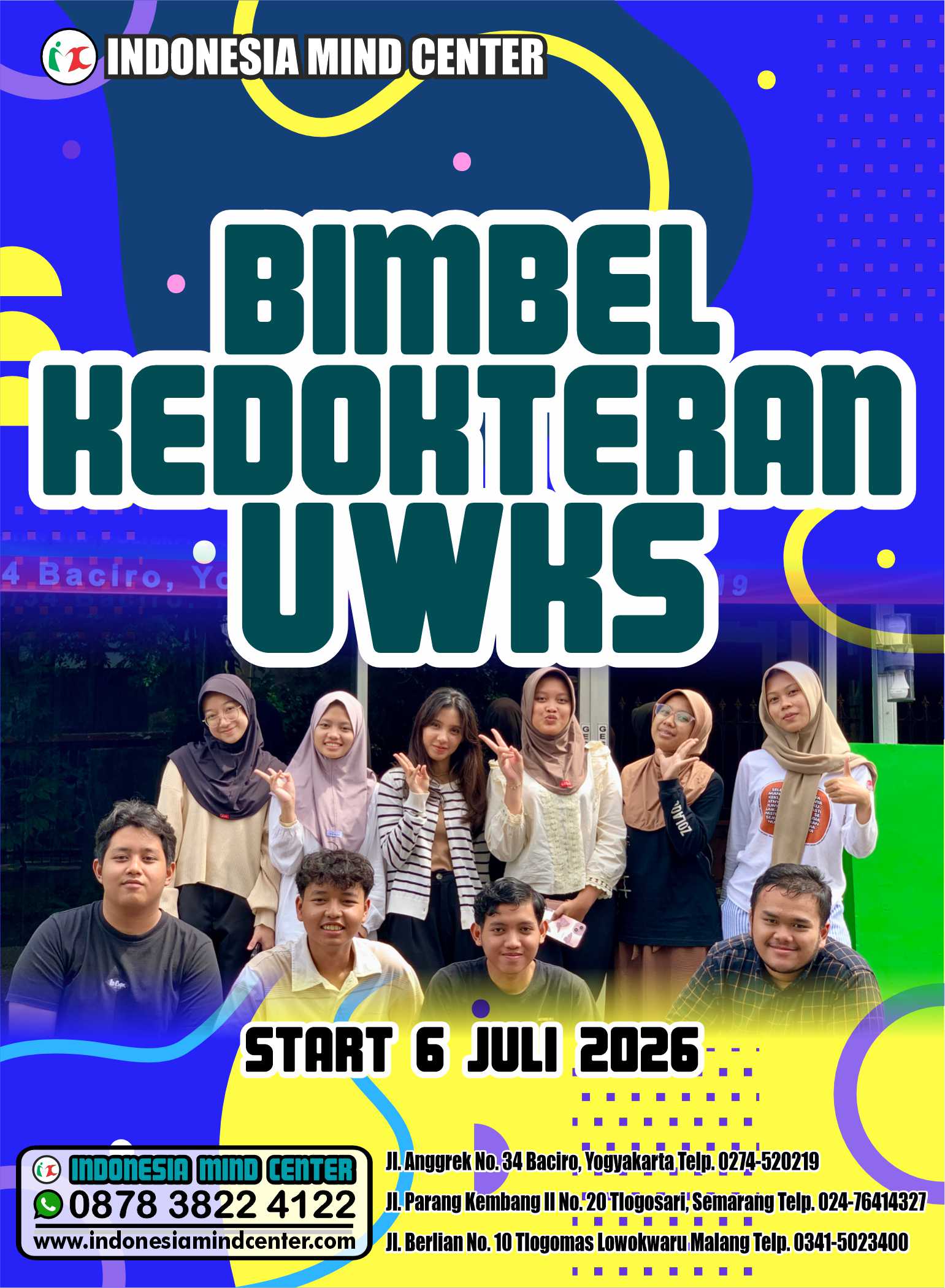 BIMBEL KEDOKTERAN UWKS START 6 JULI 2026