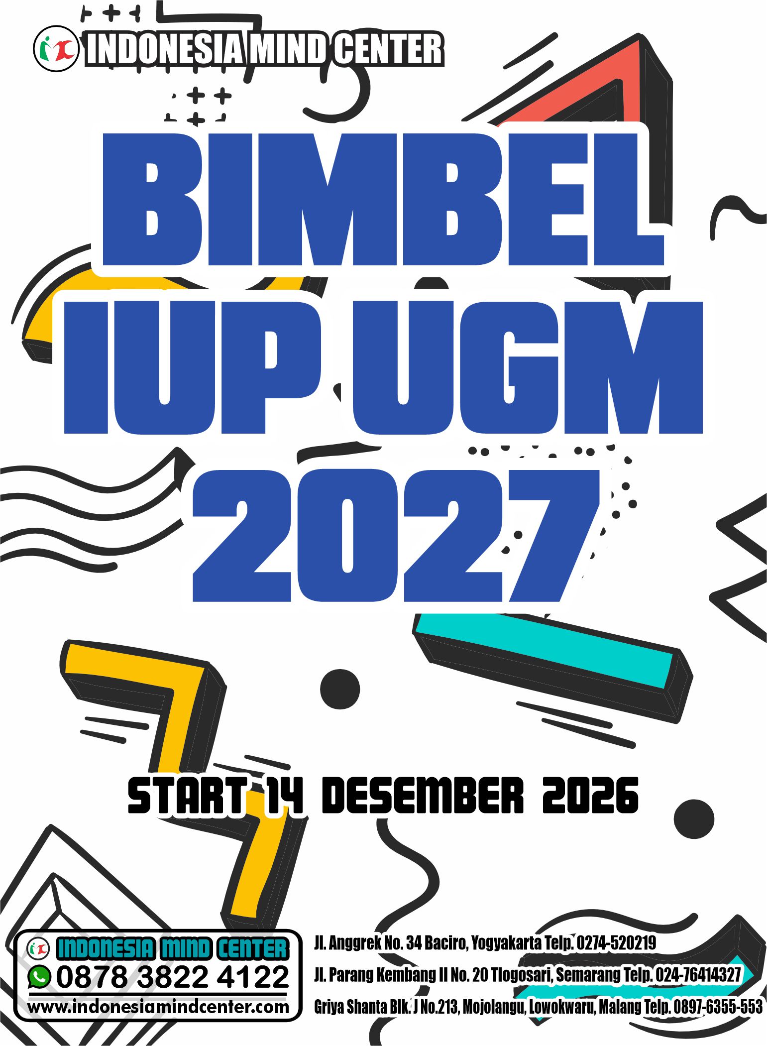 BIMBEL IUP UGM 2027 START 14 DESEMBER 2026