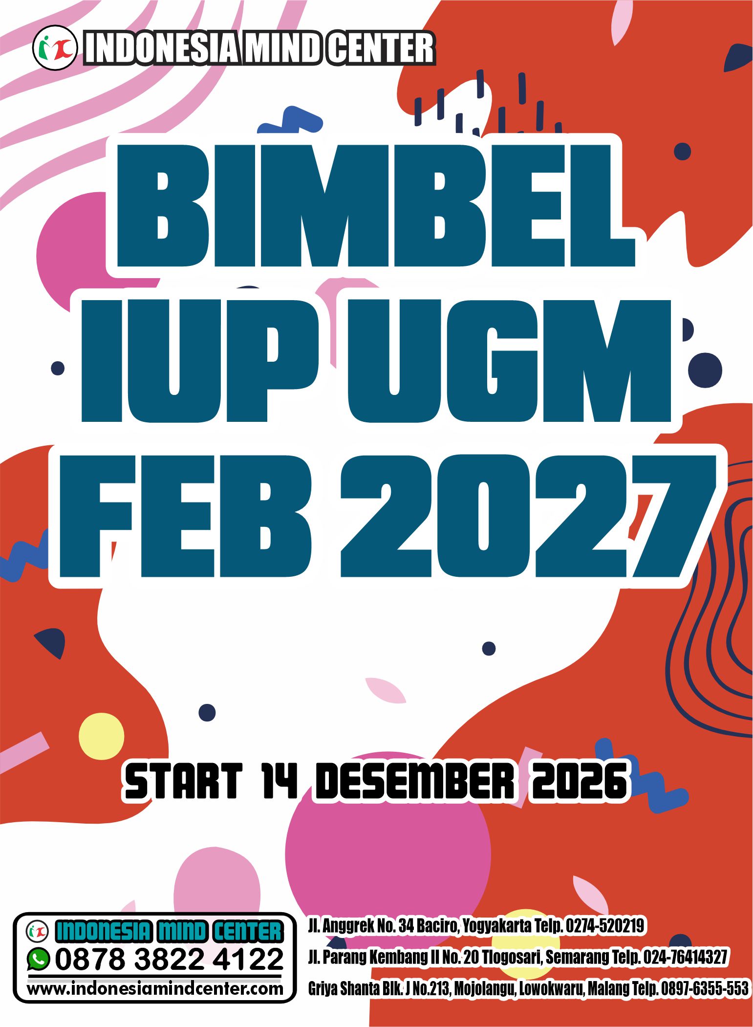 BIMBEL IUP UGM FEB 2027 START 14 DESEMBER 2026