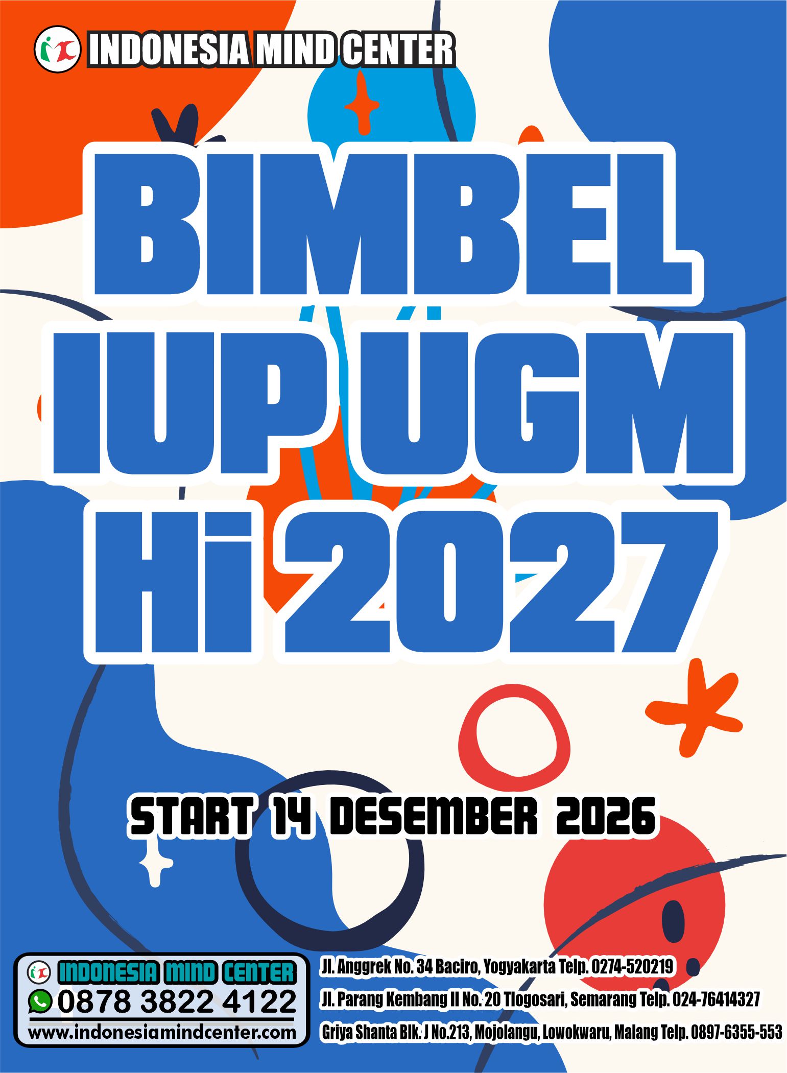 BIMBEL IUP UGM HI 2027 START 14 DESEMBER 2026