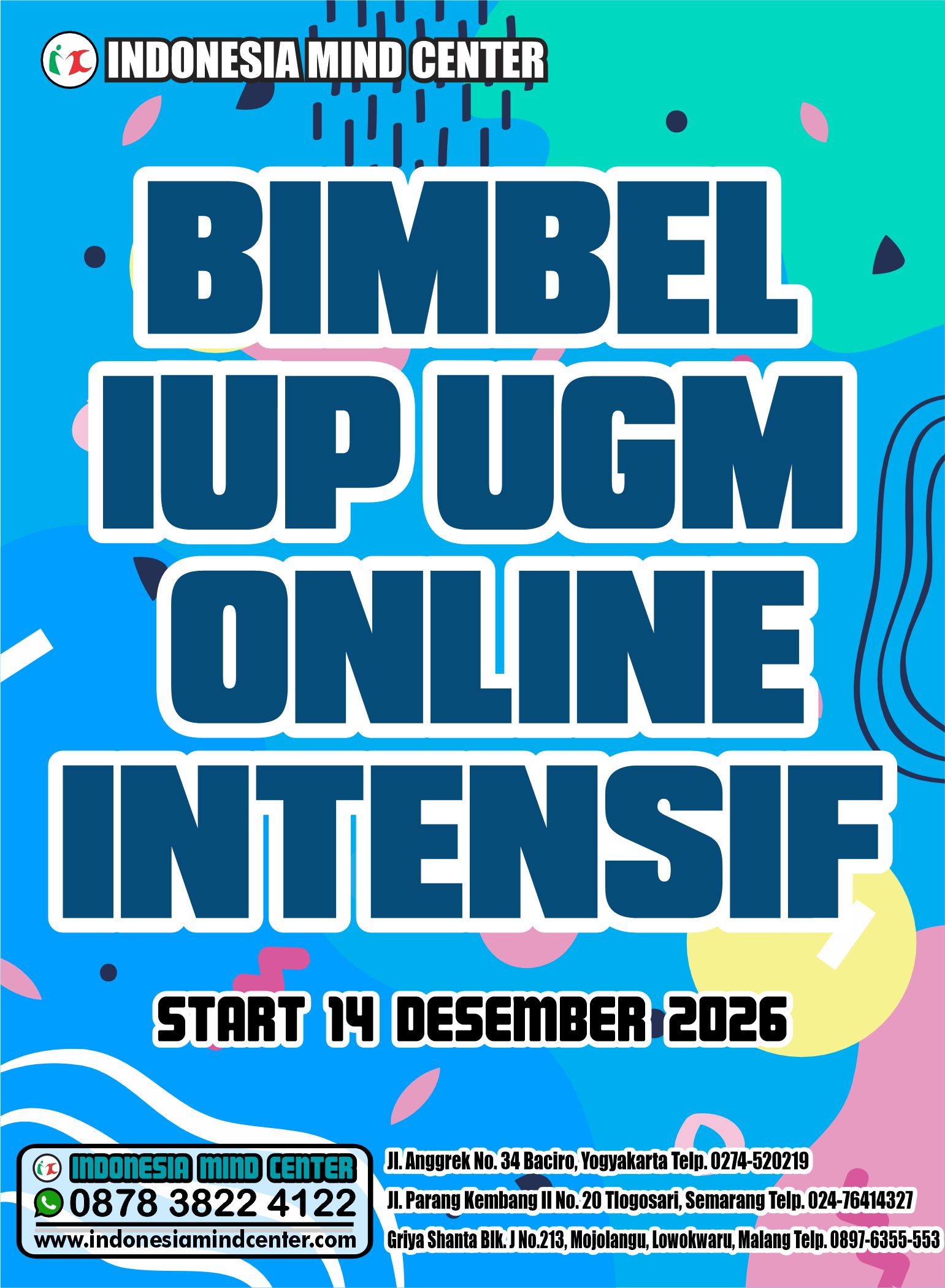 BIMBEL IUP UGM ONLINE INTENSIF START 14 DESEMBER 2026