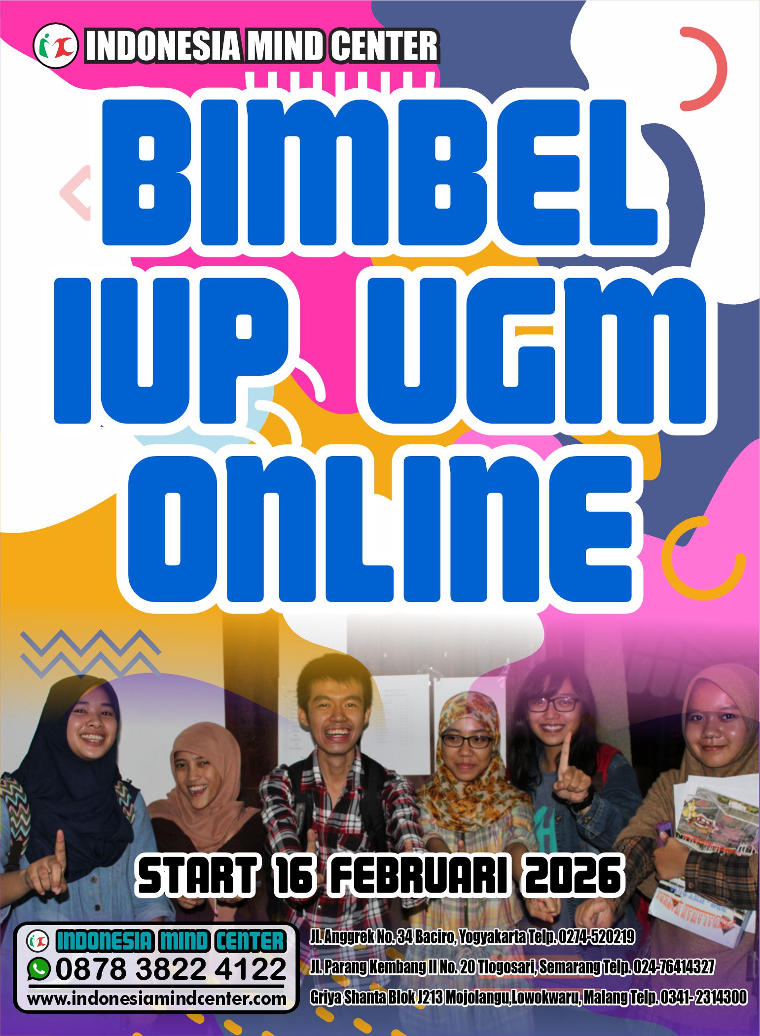BIMBEL IUP UGM ONLINE START 16 FEBRUARI 2026