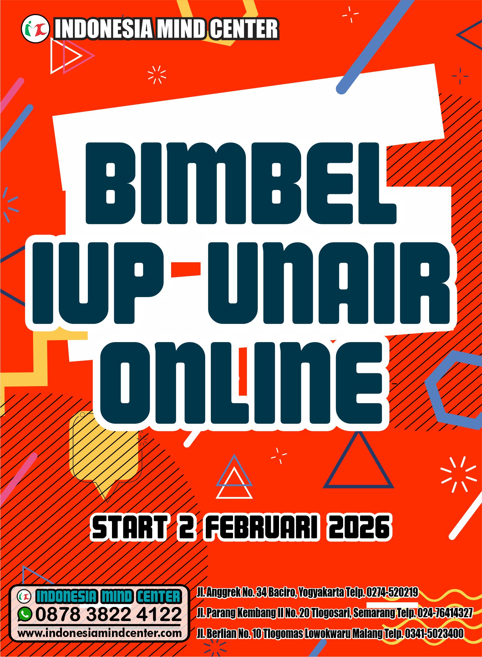 BIMBEL IUP UNAIR ONLINE START 2 FEBRUARI 2026