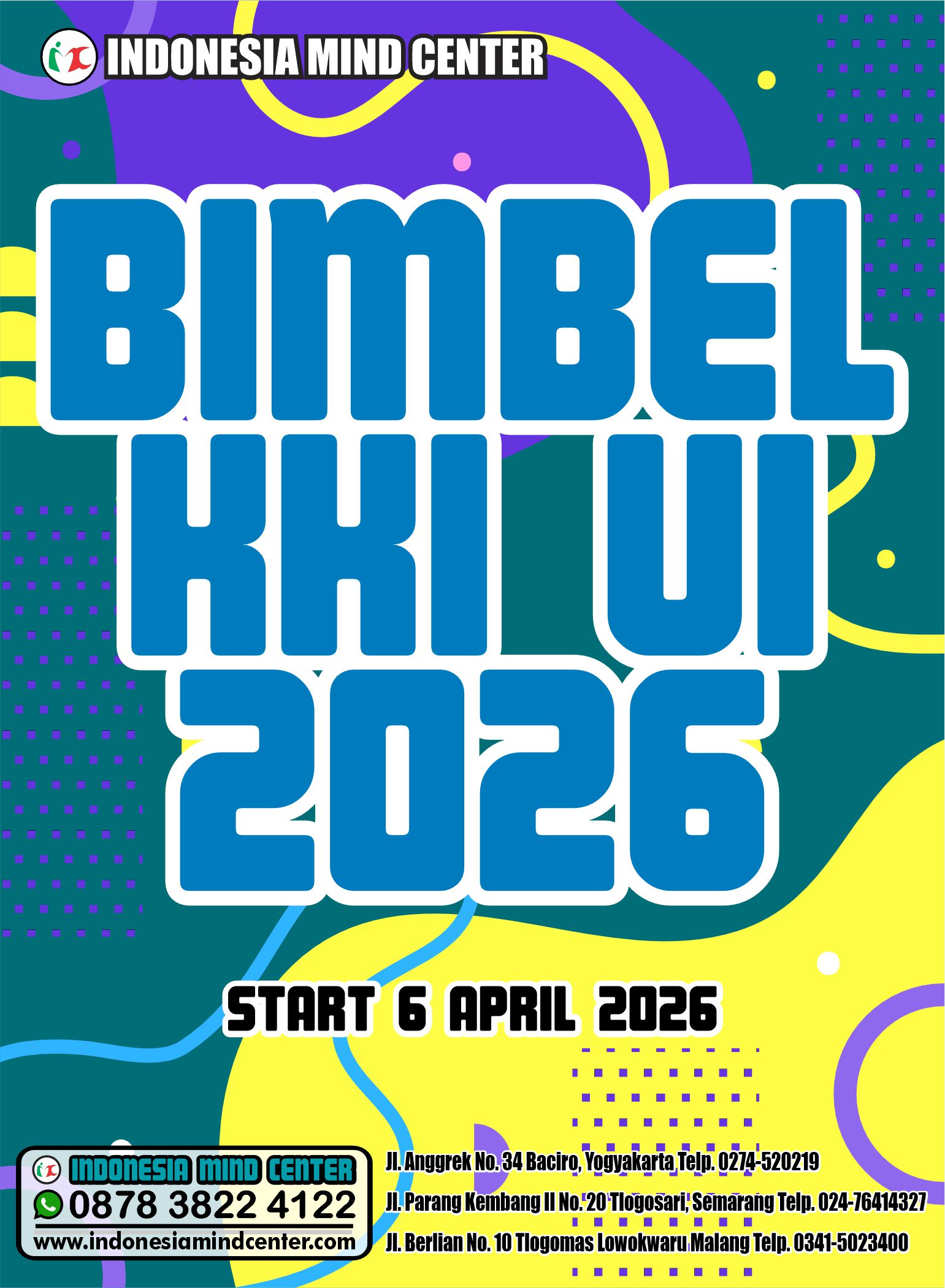 BIMBEL KKI UI 2026 START 6 APRIL 2026