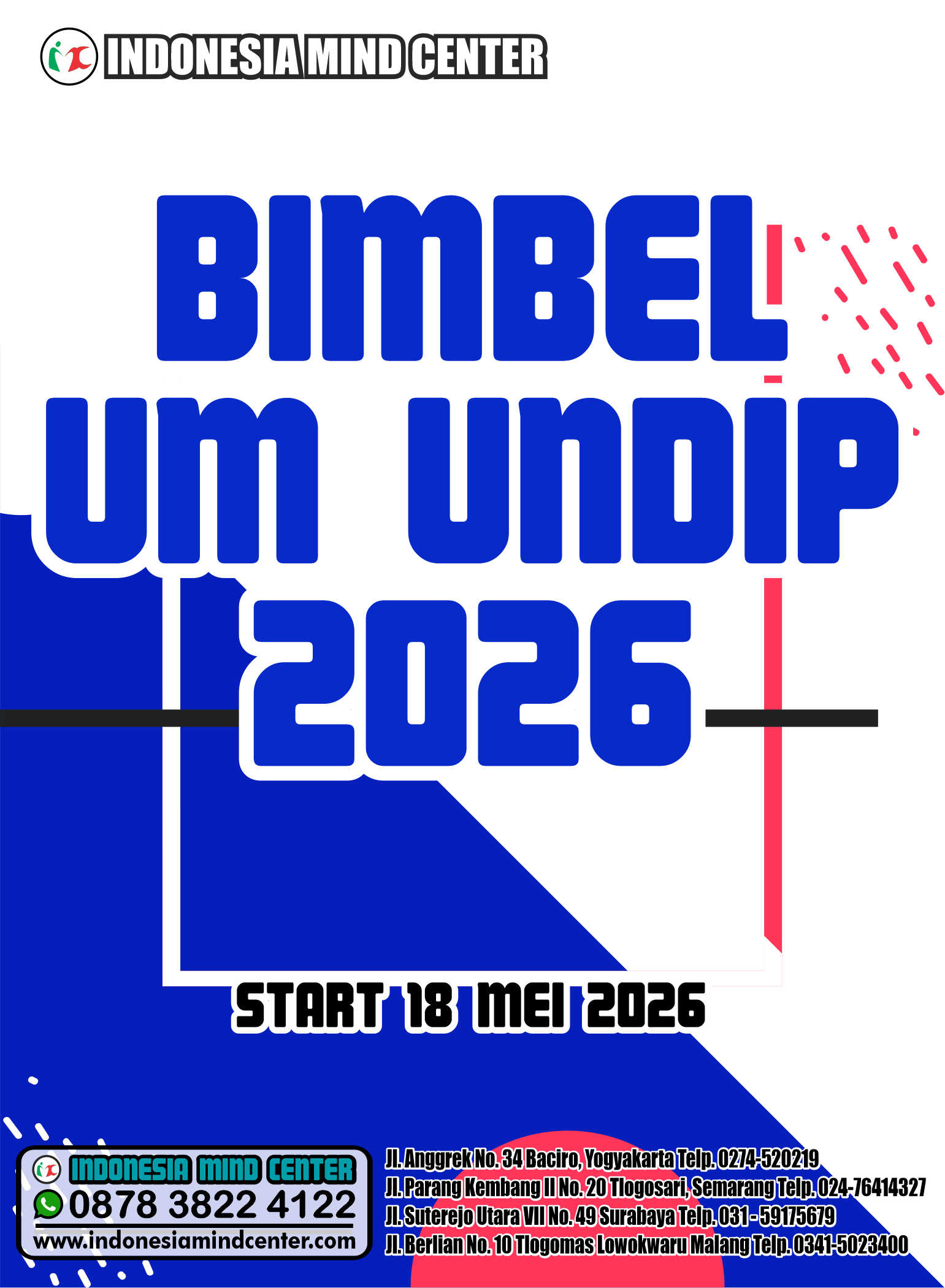 BIMBEL UM UNDIP 2026 START 18 MEI 2026