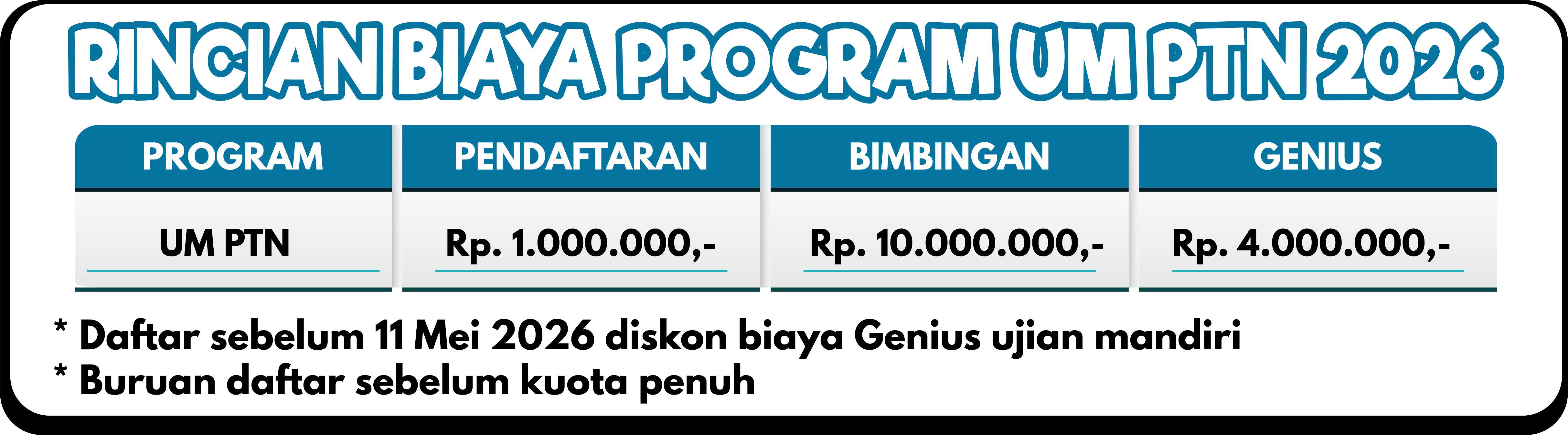 RINCIAN BIAYA UM PTN 2026 IMC