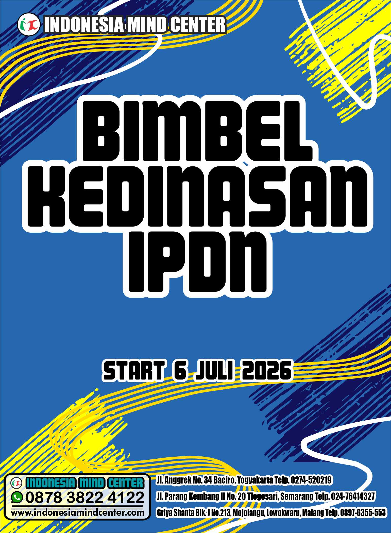 BIMBEL KEDINASAN IPDN 2026 START 6 JULI 2026