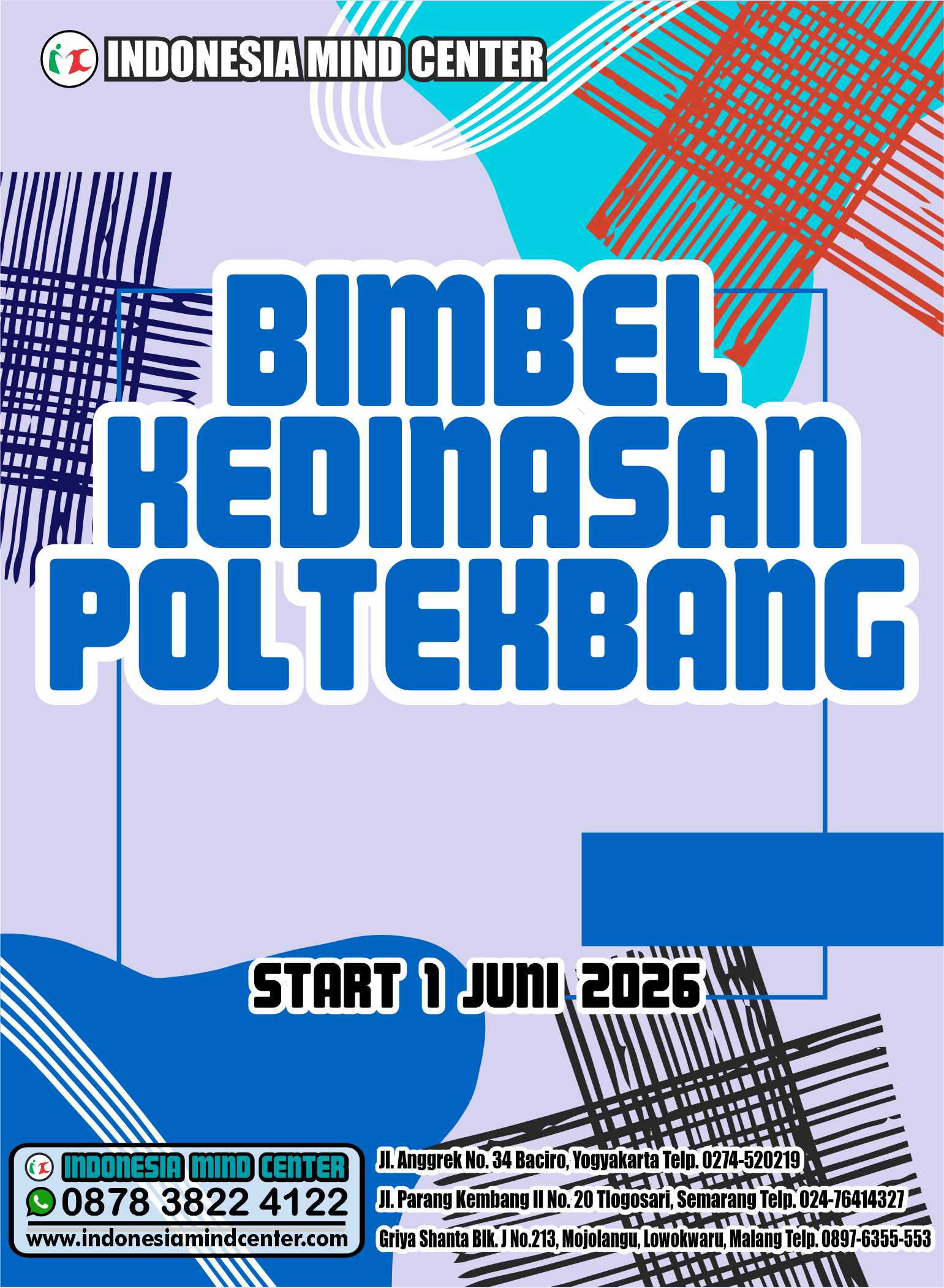 BIMBEL KEDINASAN POLTEKBANG 2026 START 1 JUNI 2026
