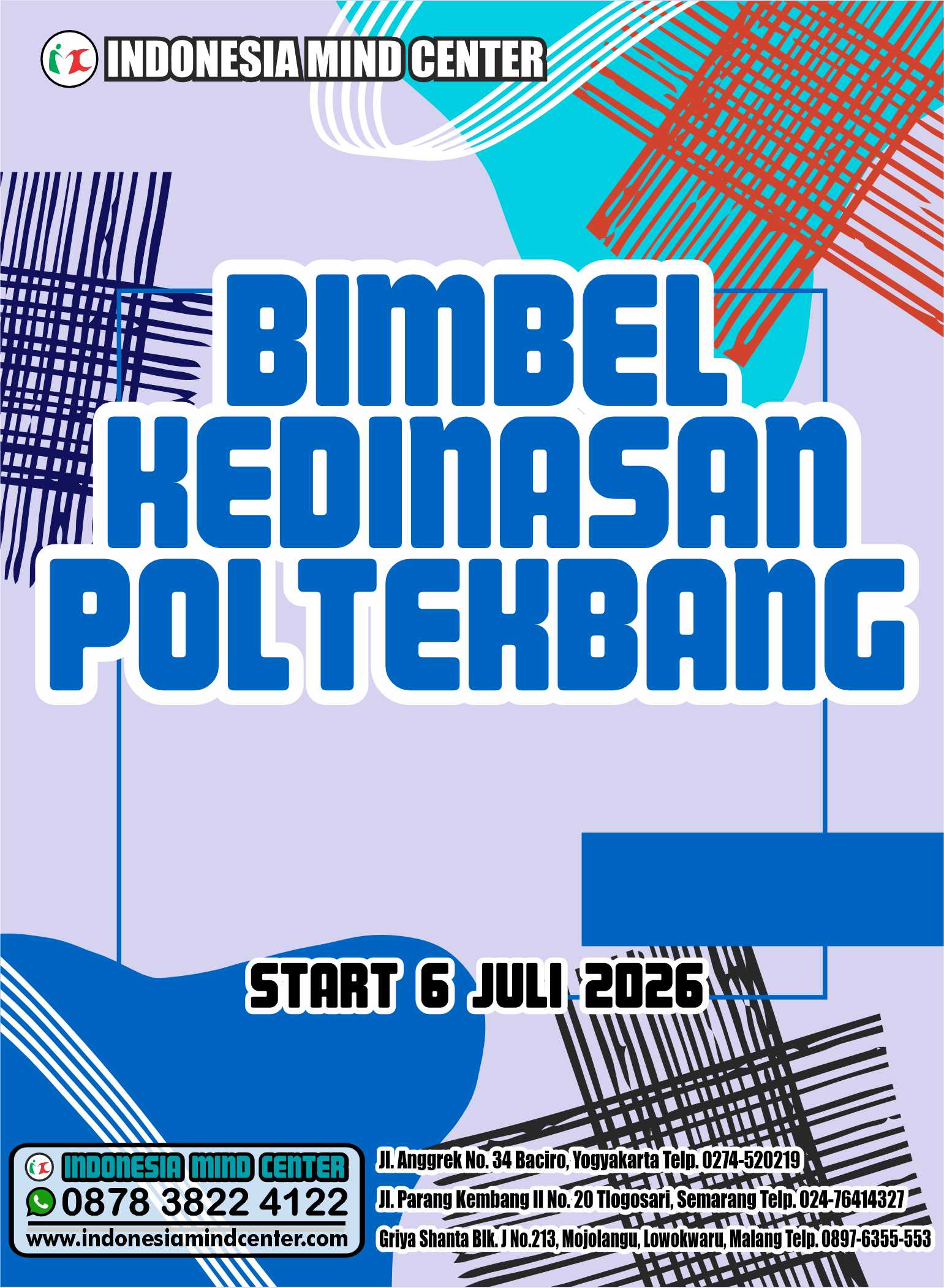 BIMBEL KEDINASAN POLTEKBANG 2026 START 6 JULI 2026