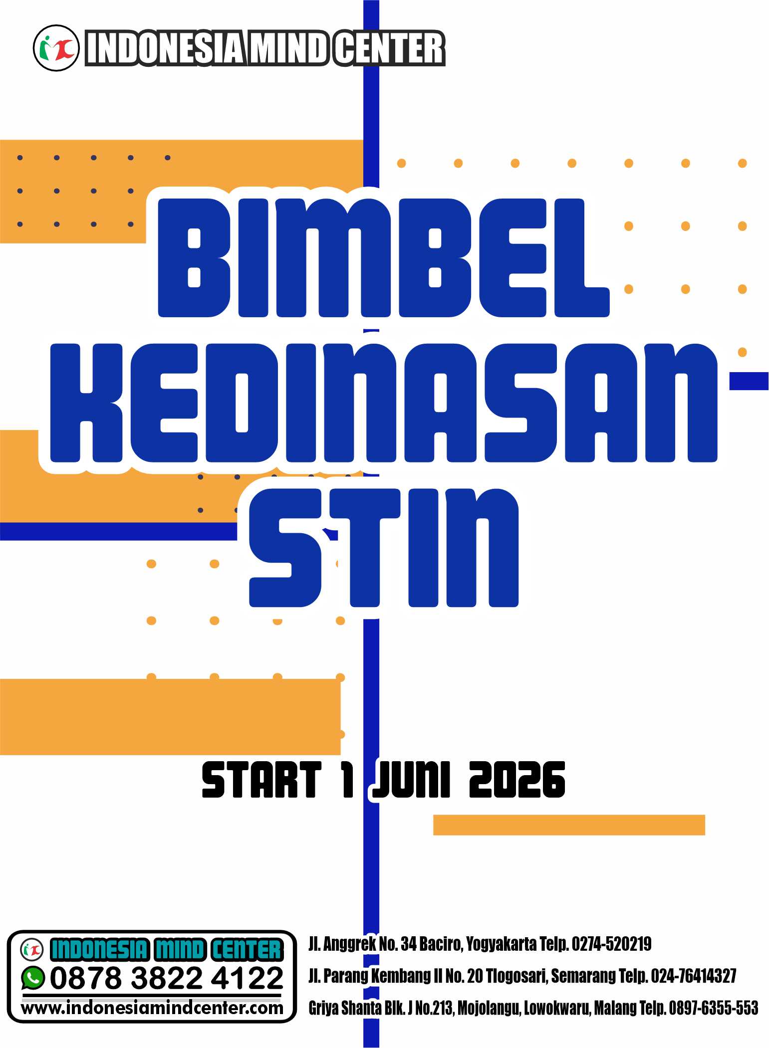 BIMBEL KEDINASAN STIN 2026 START 1 JUNI 2026