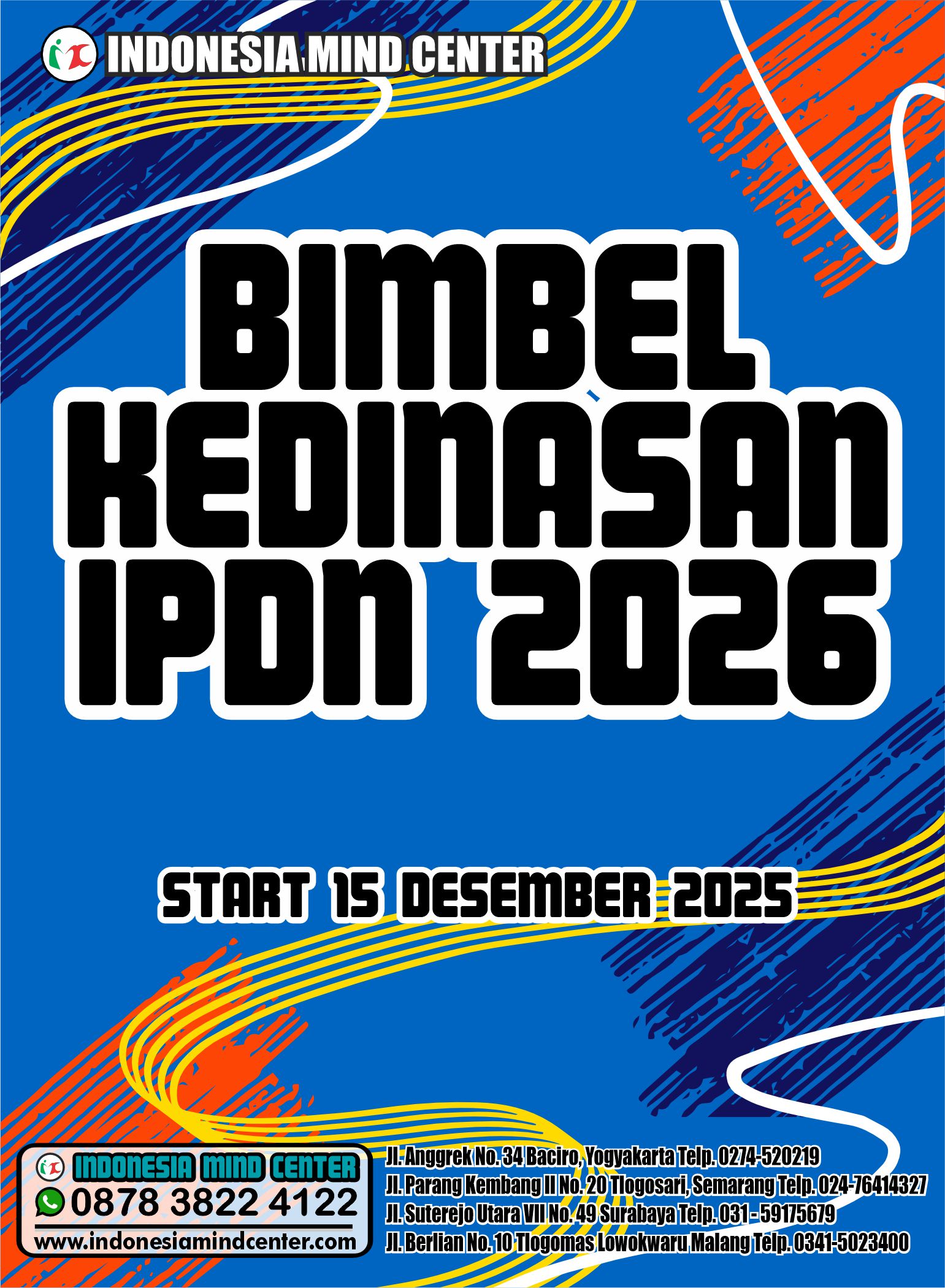BIMBEL KEDINASAN IPDN 2026 START 15 DESEMBER 2025