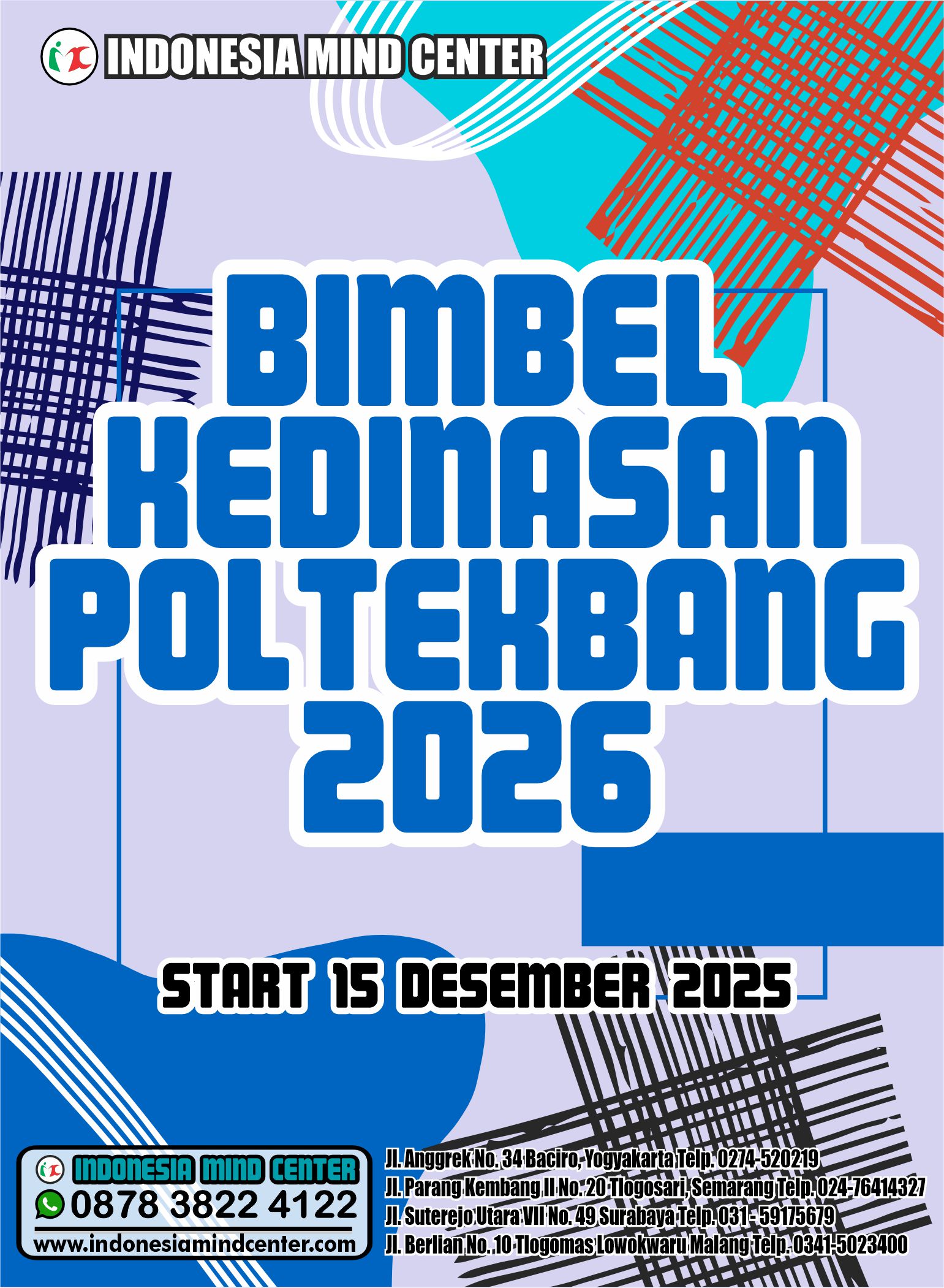 BIMBEL KEDINASAN POLTEKBANG 2026 START 15 DESEMBER 2025