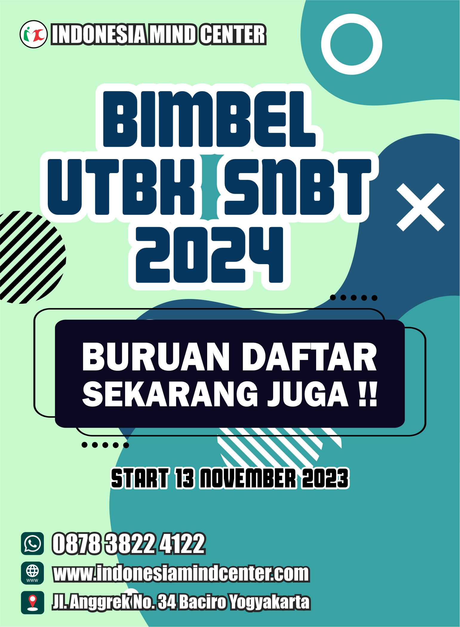 BIMBEL UTBK SNBT 2024 START 13 NOVEMBER 2023