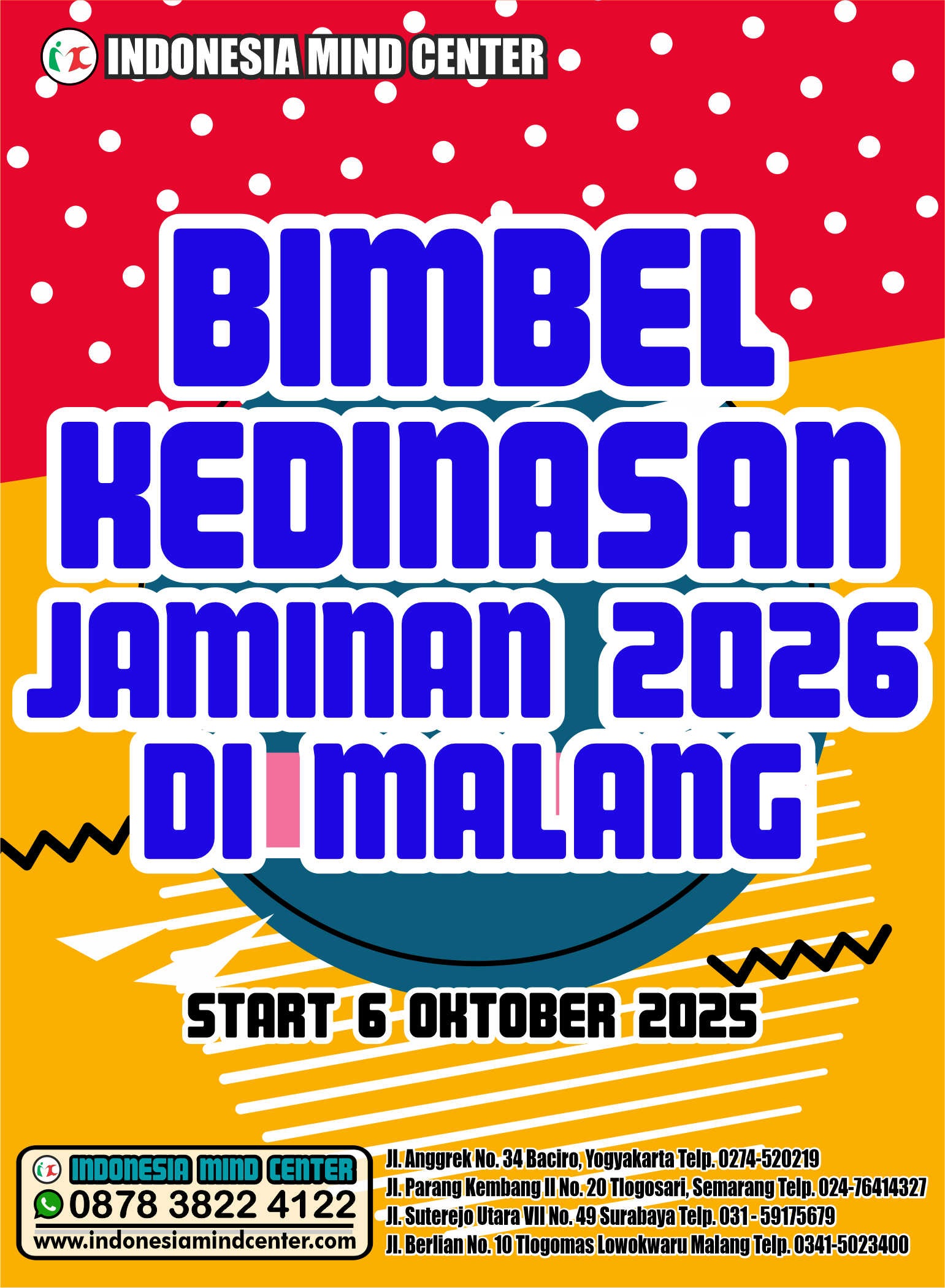 BIMBEL KEDINASAN JAMINAN DI MALANG 2026 START 6 OKTOBER 2025