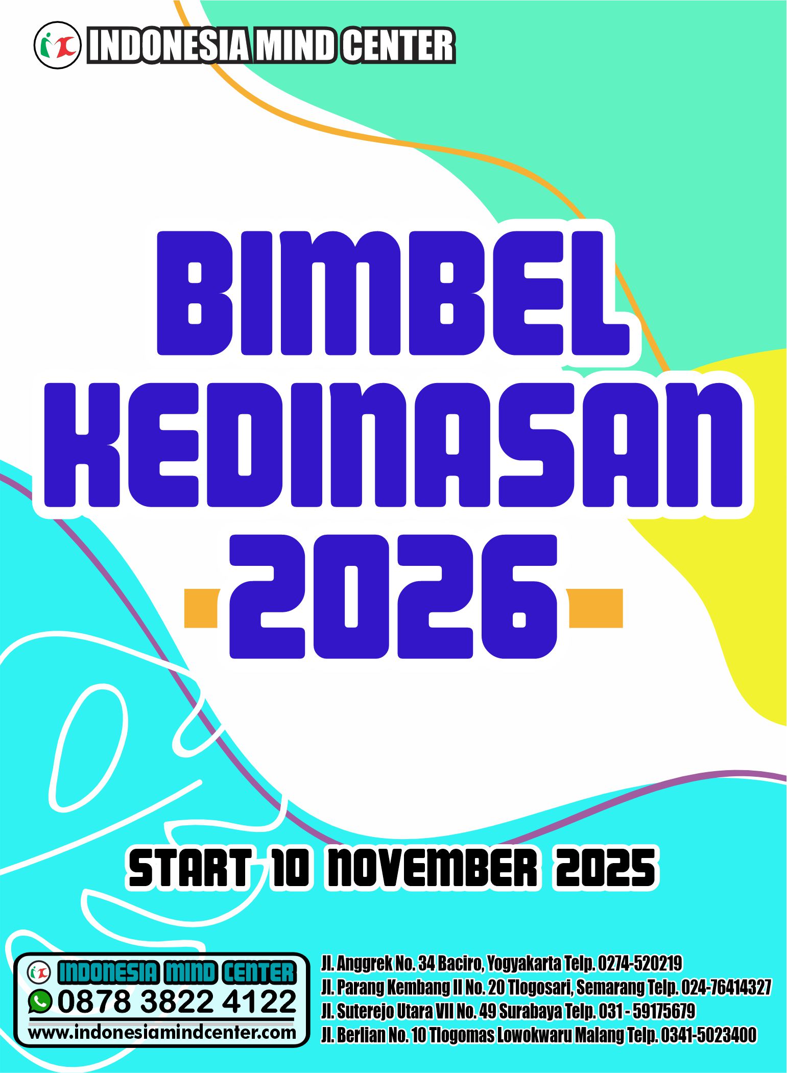 BIMBEL KEDINASAN START 10 NOVEMBER 2025