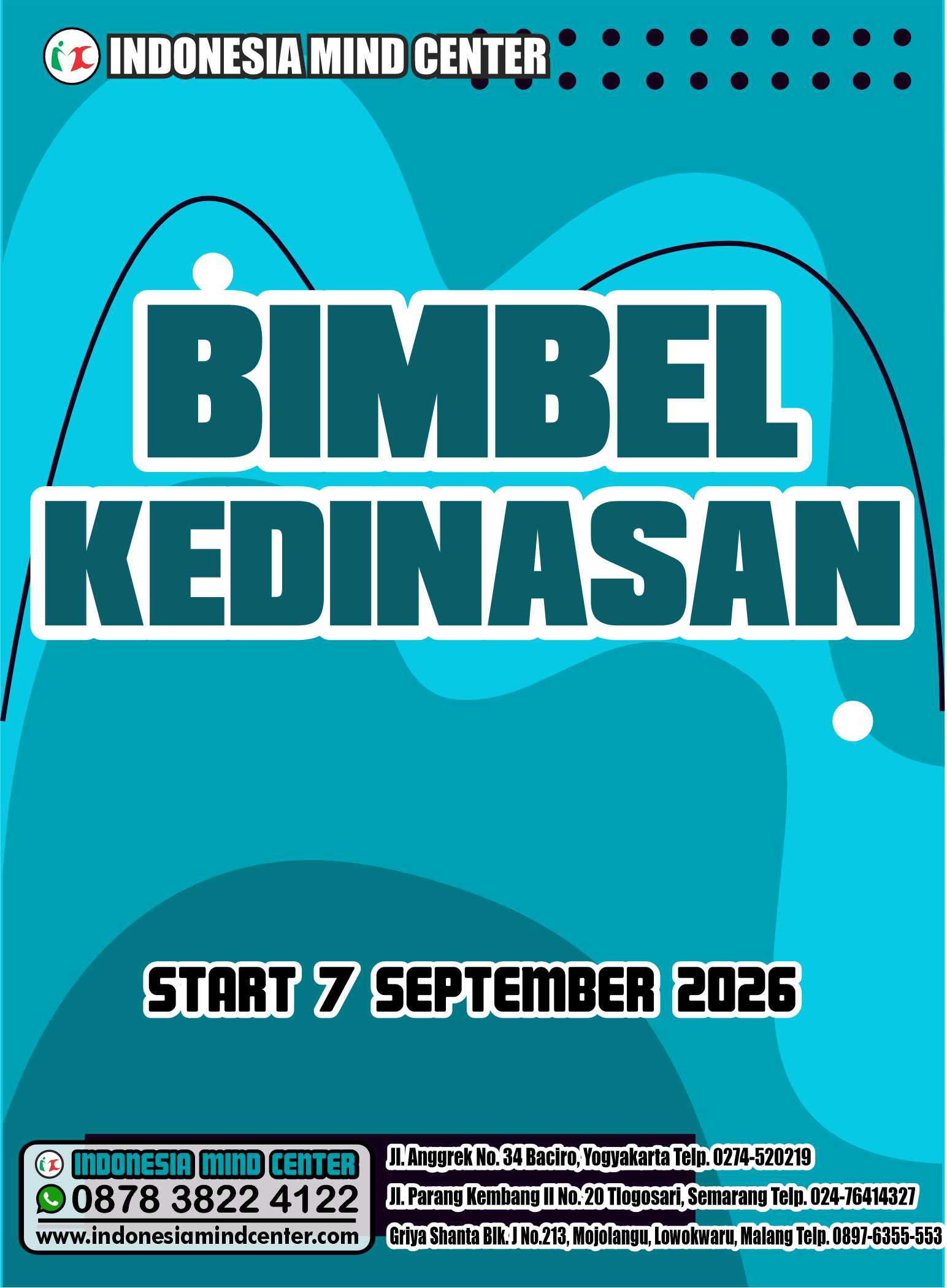 BIMBEL KEDINASAN START 7 SEPTEMBER 2026