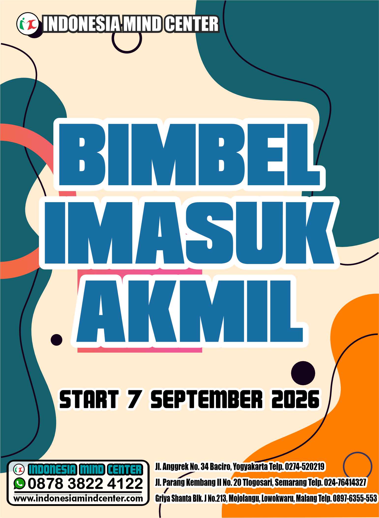 BIMBEL MASUK AKMIL START 7 SEPTEMBER 2026