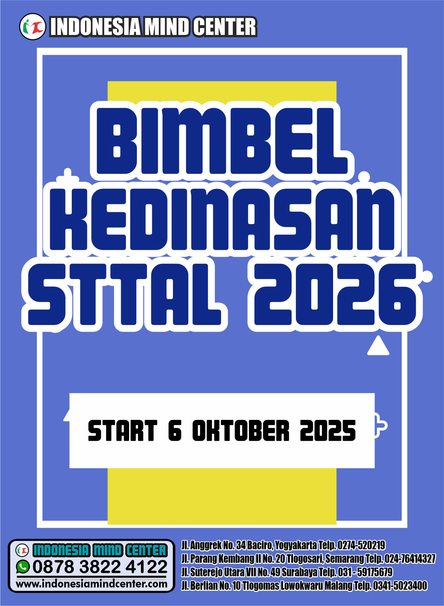 BIMBEL STTAL 2026 START 6 OKTOBER 2025