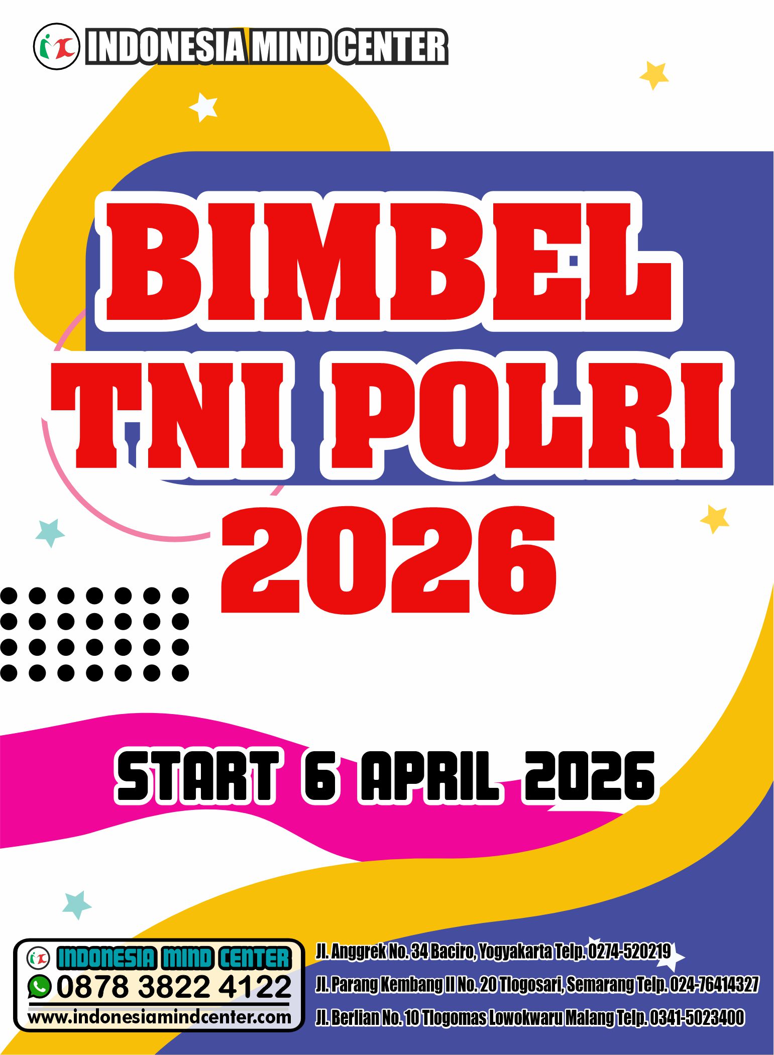 BIMBEL TNI POLRI 2026 START 6 APRIL 2026