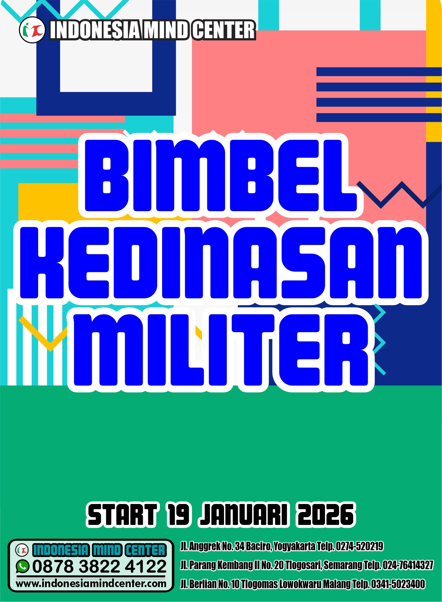 BIMBEL KEDINASAN MILITER START 19 JANUARI 2026