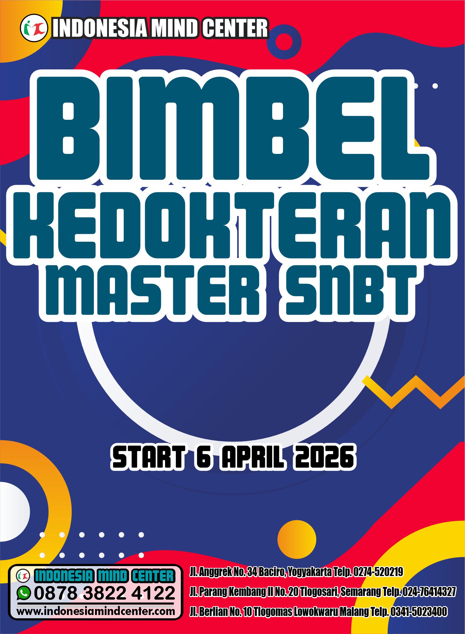 BIMBEL KEDOKTERAN MASTER SNBT START 6 APRIL 2026