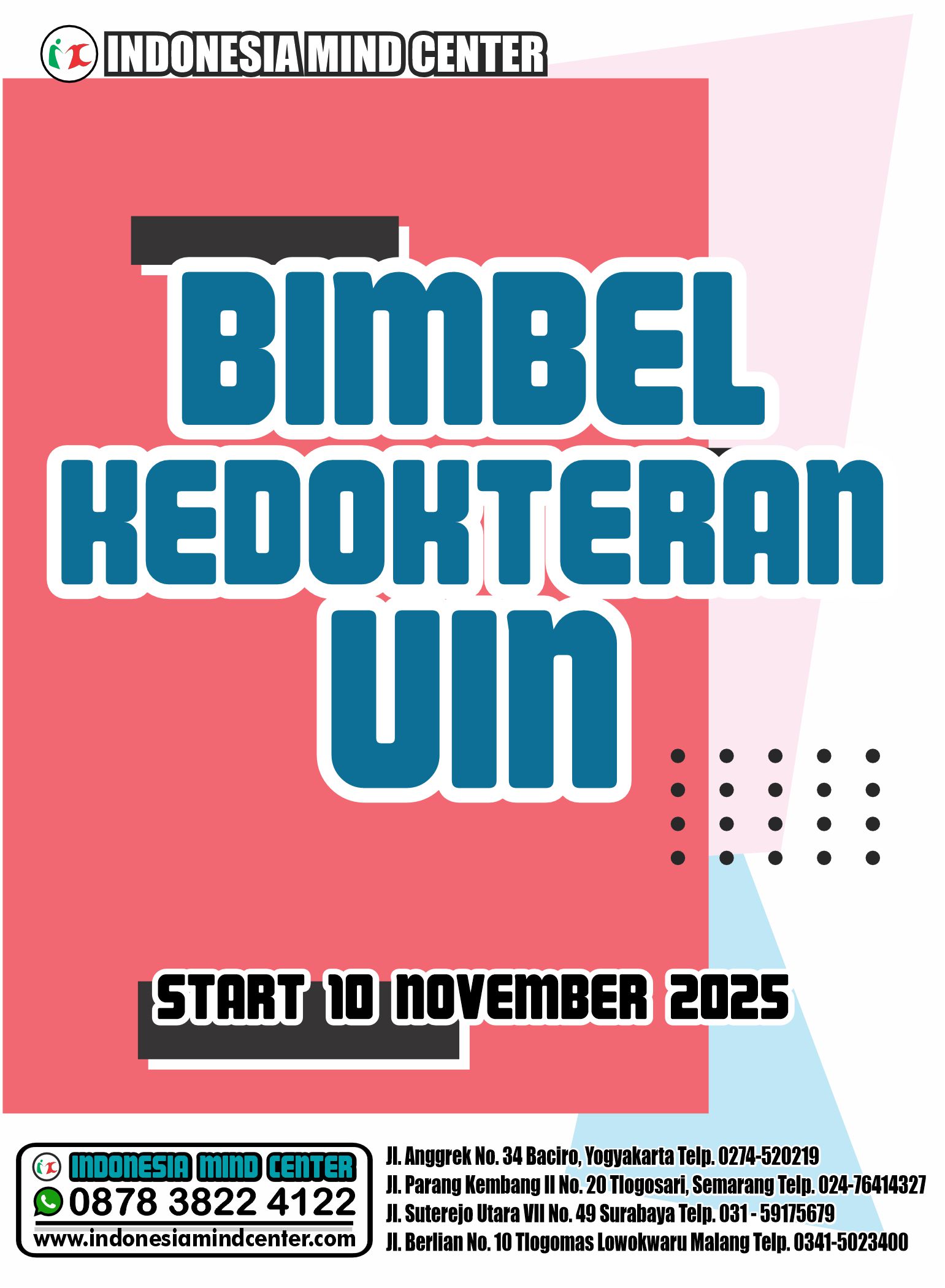 BIMBEL KEDOKTERAN UIN START 10 NOVEMBER 2025