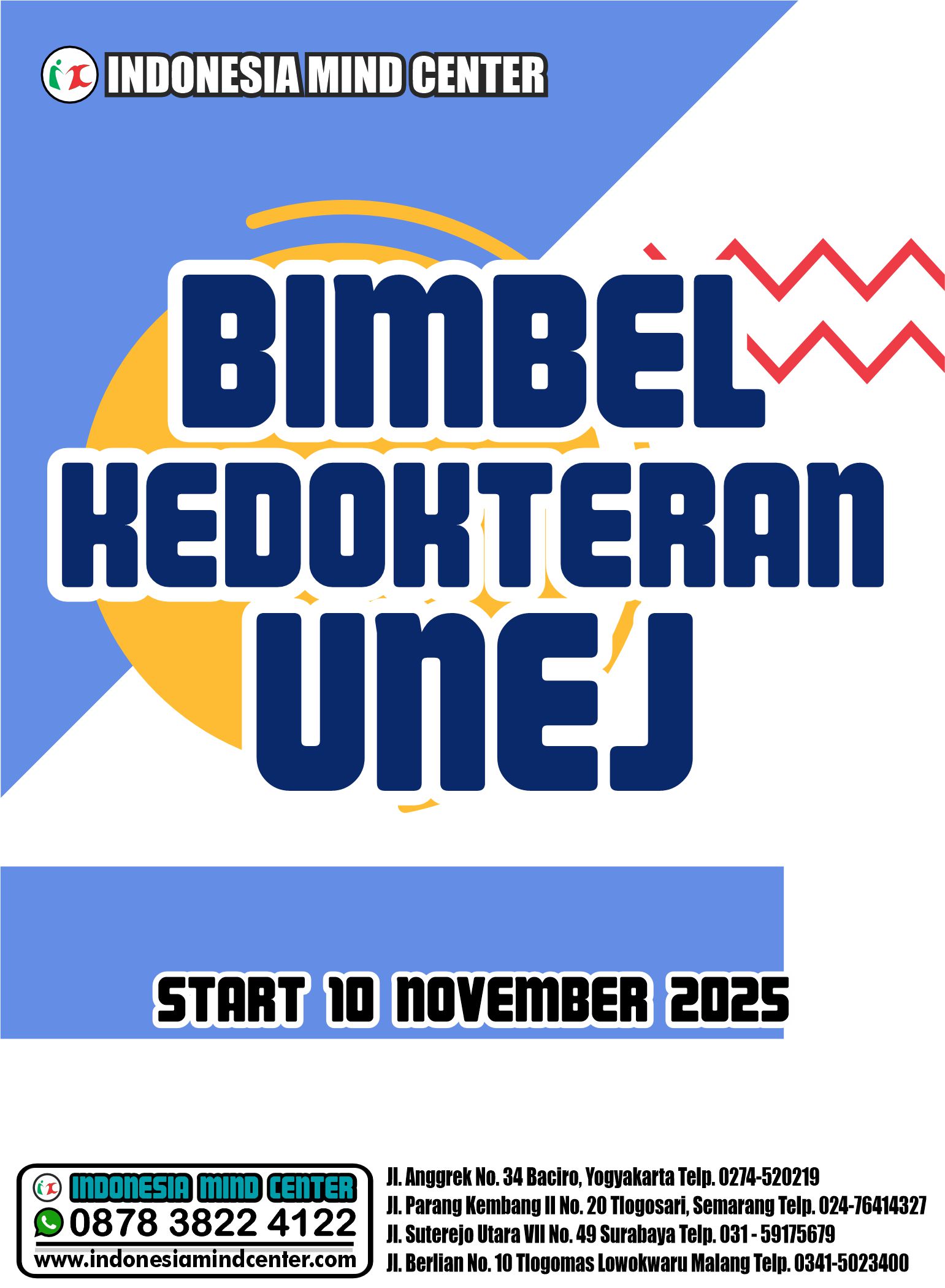 BIMBEL KEDOKTERAN UNEJ START 10 NOVEMBER 2025