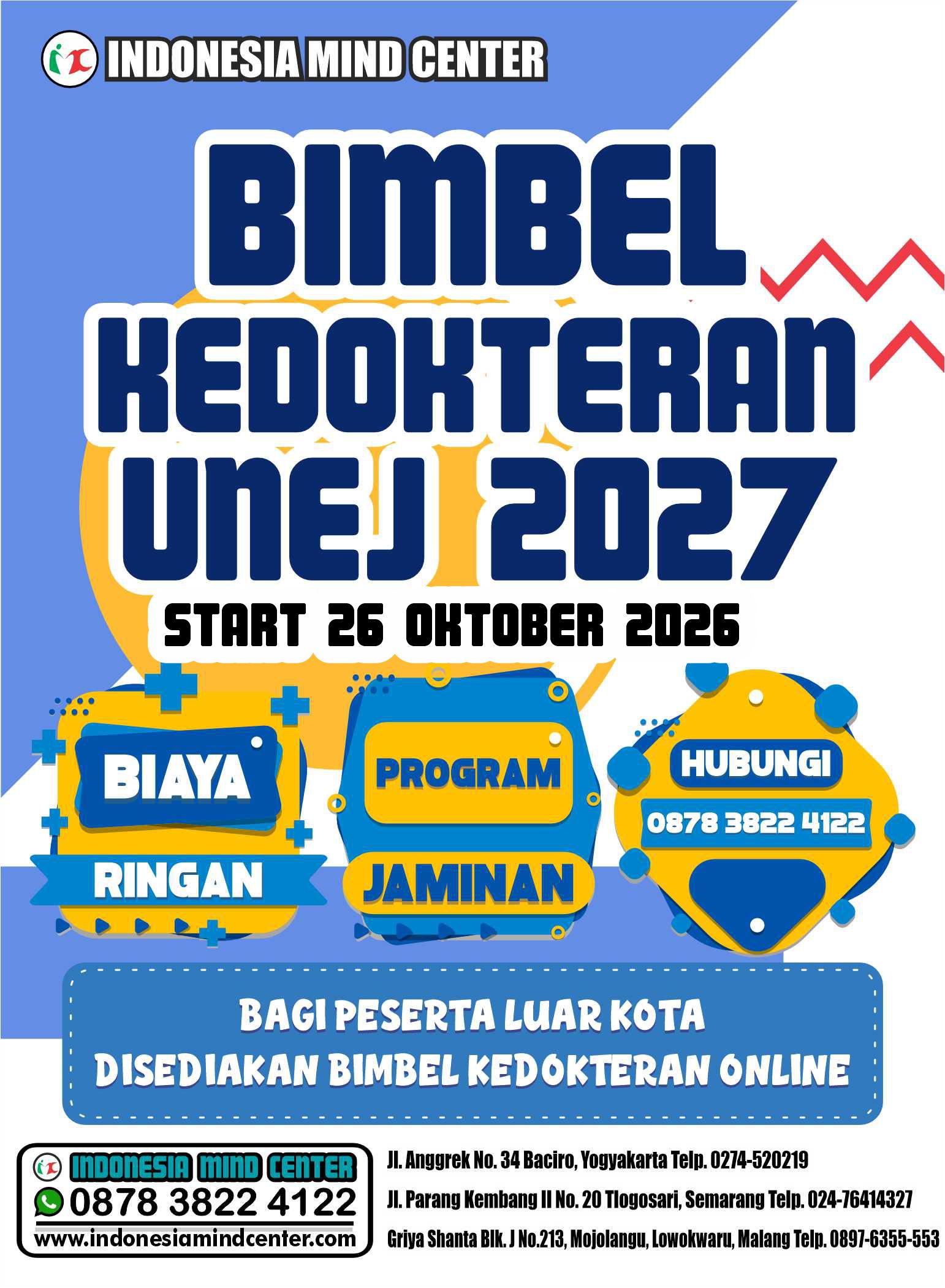 BIMBEL KEDOKTERAN UNEJ START 26 OKTOBER 2026