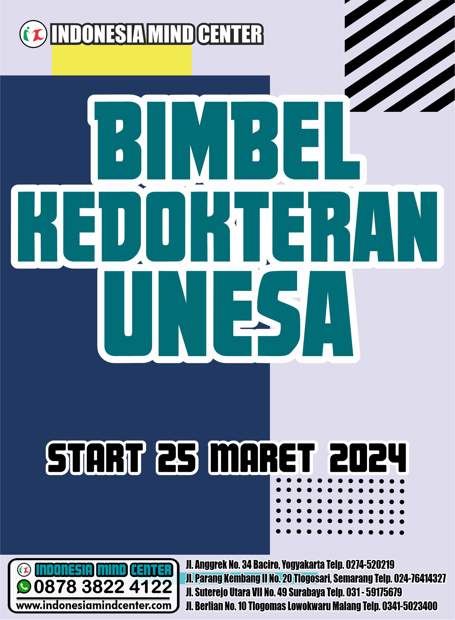 BIMBEL KEDOKTERAN UNESA START 25 MARET 2024