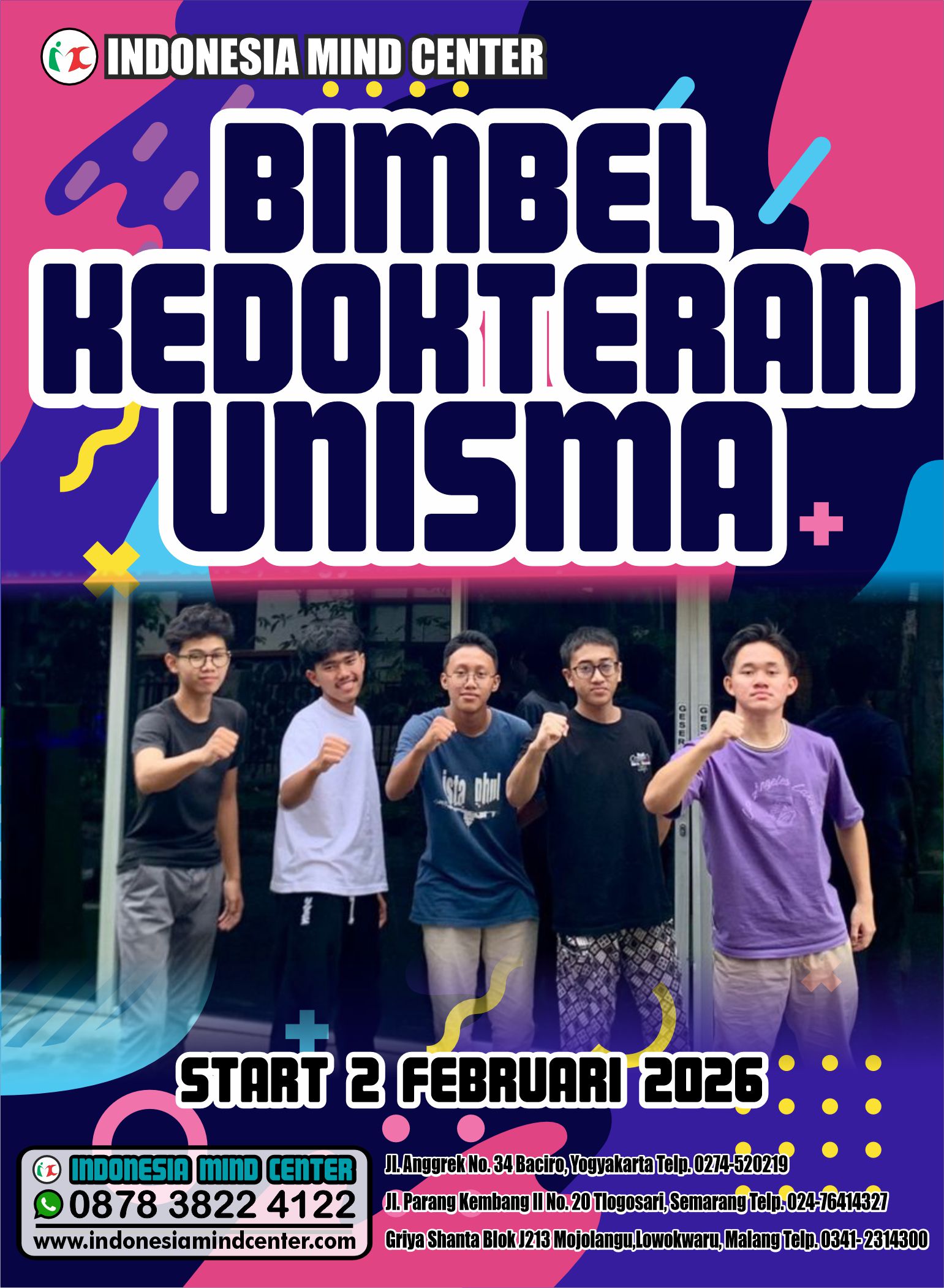 BIMBEL KEDOKTERAN UNISMA START 2 FEBRUARI 2026