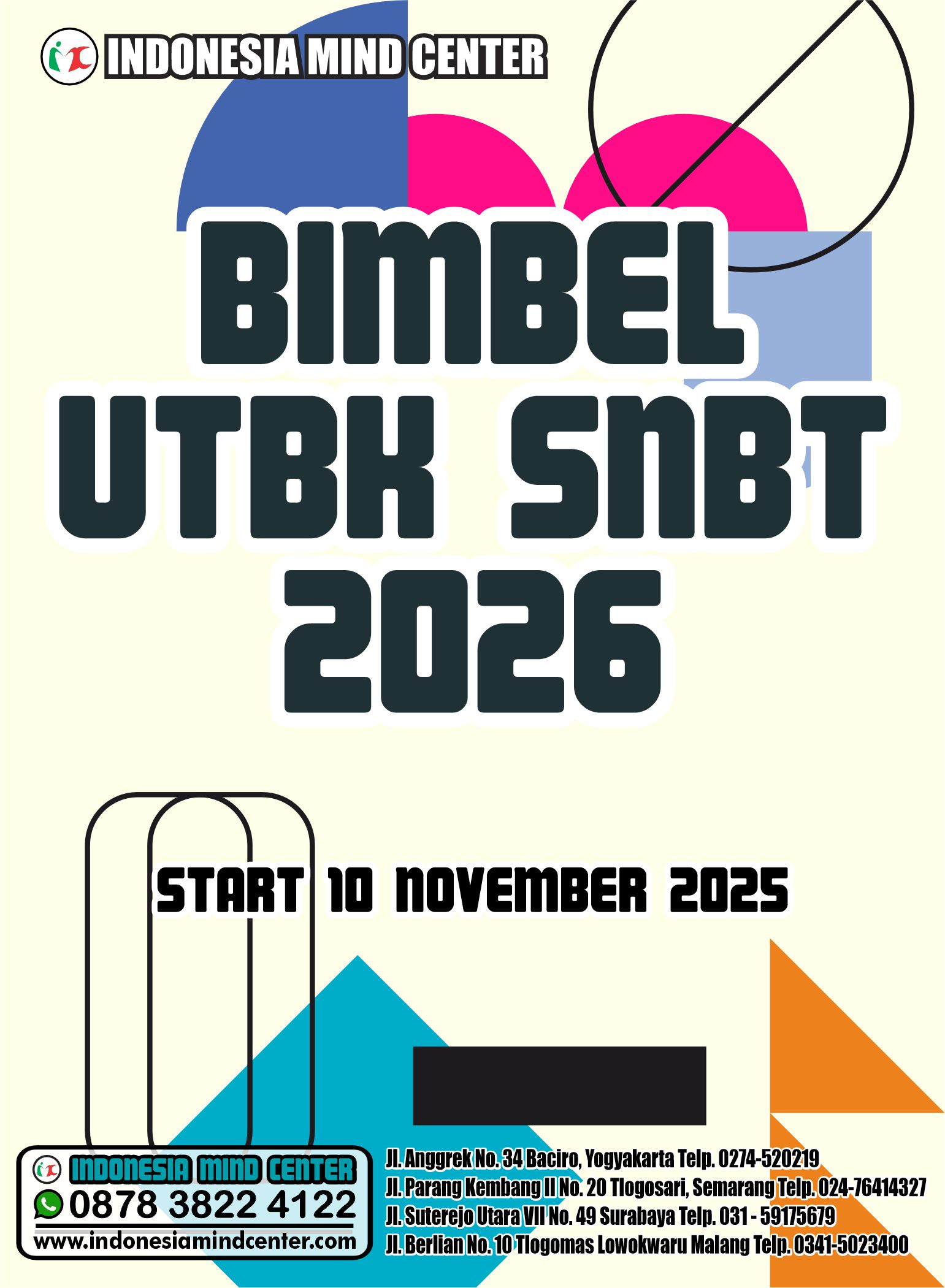 BIMBEL UTBK SNBT 2026 START 10 NOVEMBER 2025