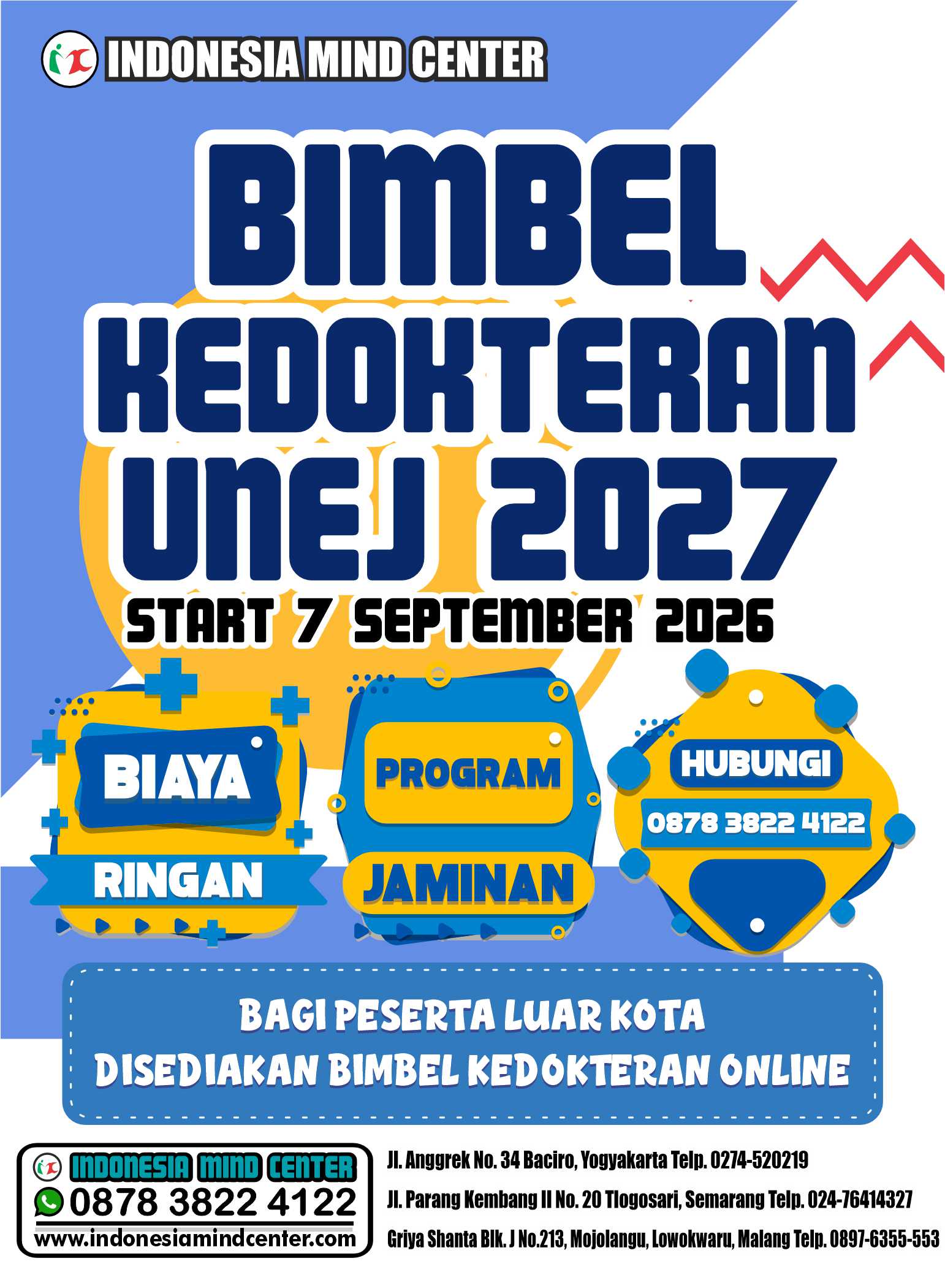BIMBEL KEDOKTERAN UNEJ START 7 SEPTEMBER 2026