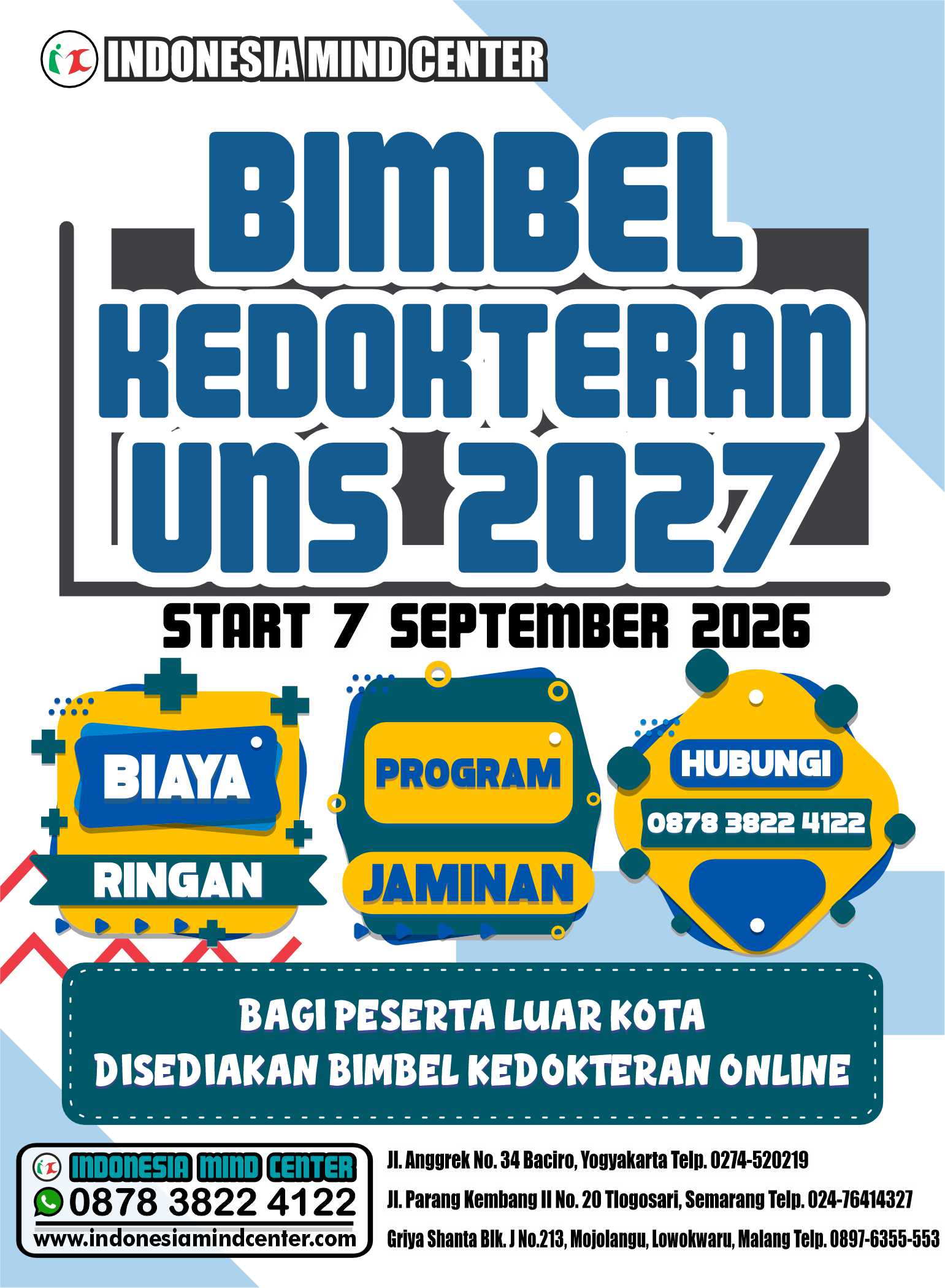 BIMBEL KEDOKTERAN UNS START 7 SEPTEMBER 2026
