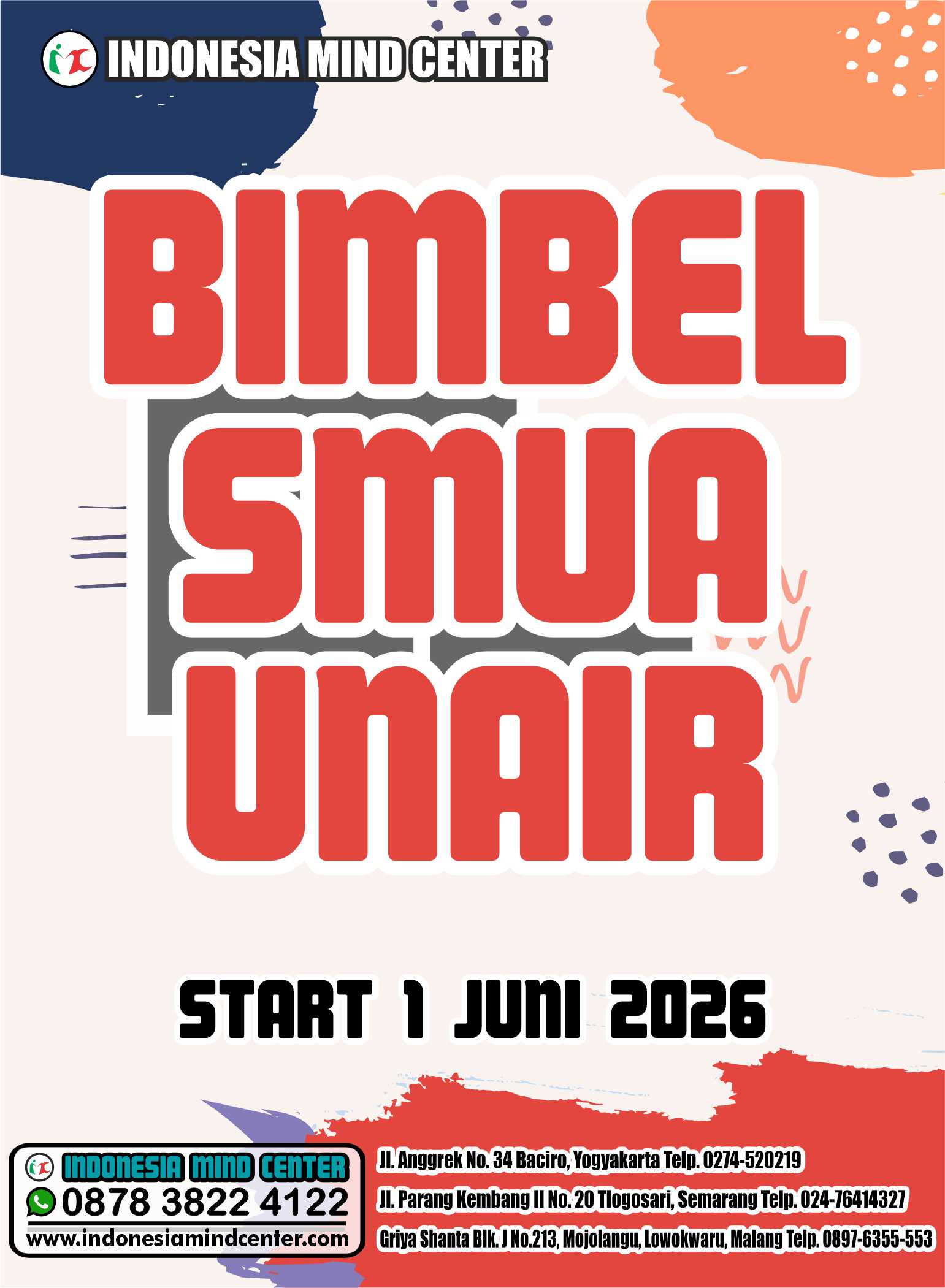 BIMBEL SMUA UNAIR START 1 JUNI 2026
