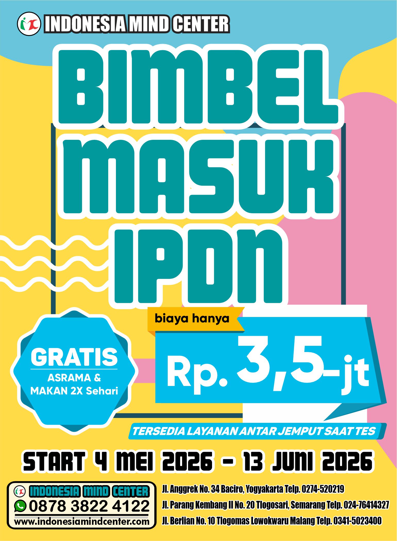 BIMBEL MASUK IPDN 4 MEI 2026