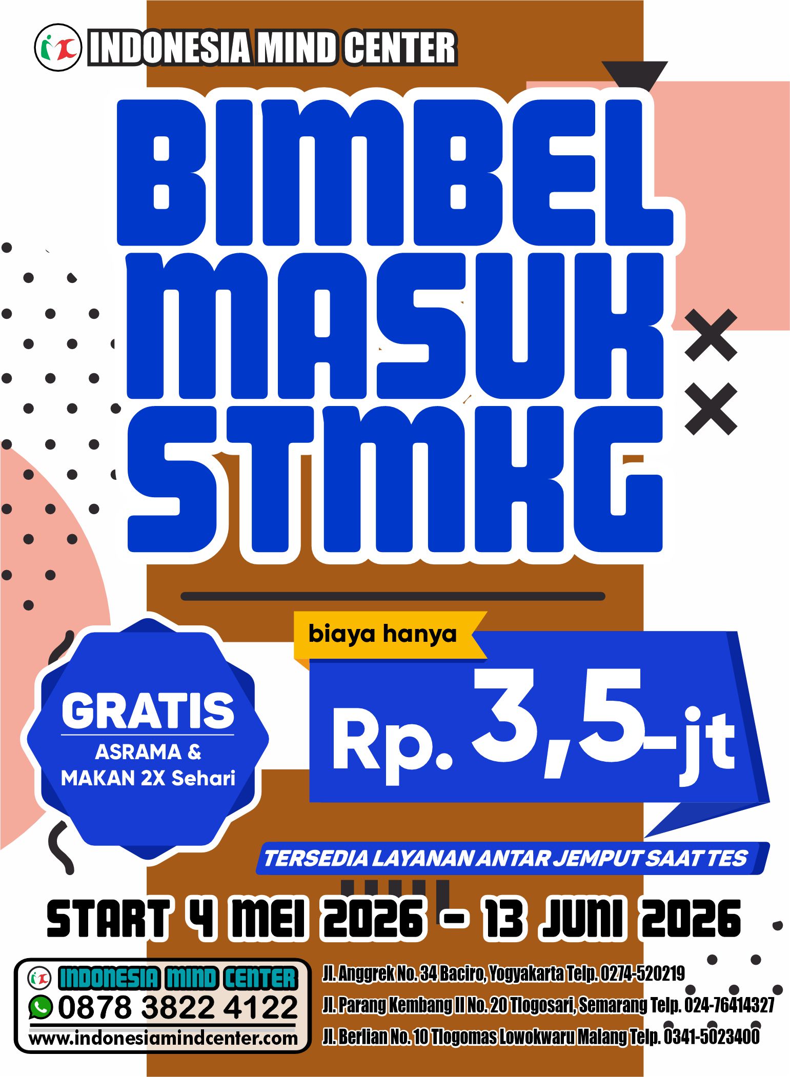 BIMBEL MASUK STMKG 4 MEI 2026