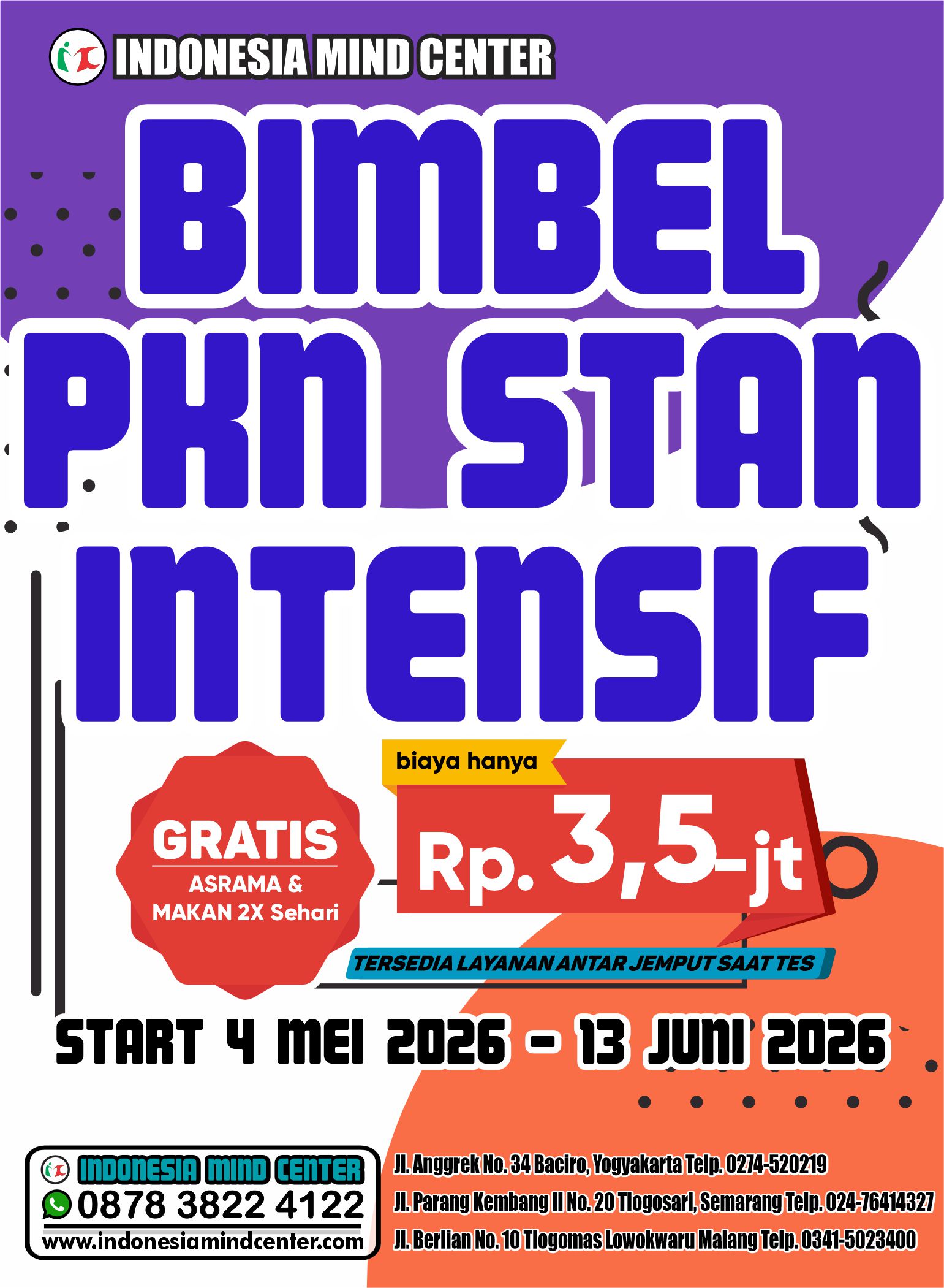 BIMBEL PKN STAN INTENSIF 4 MEI 2026